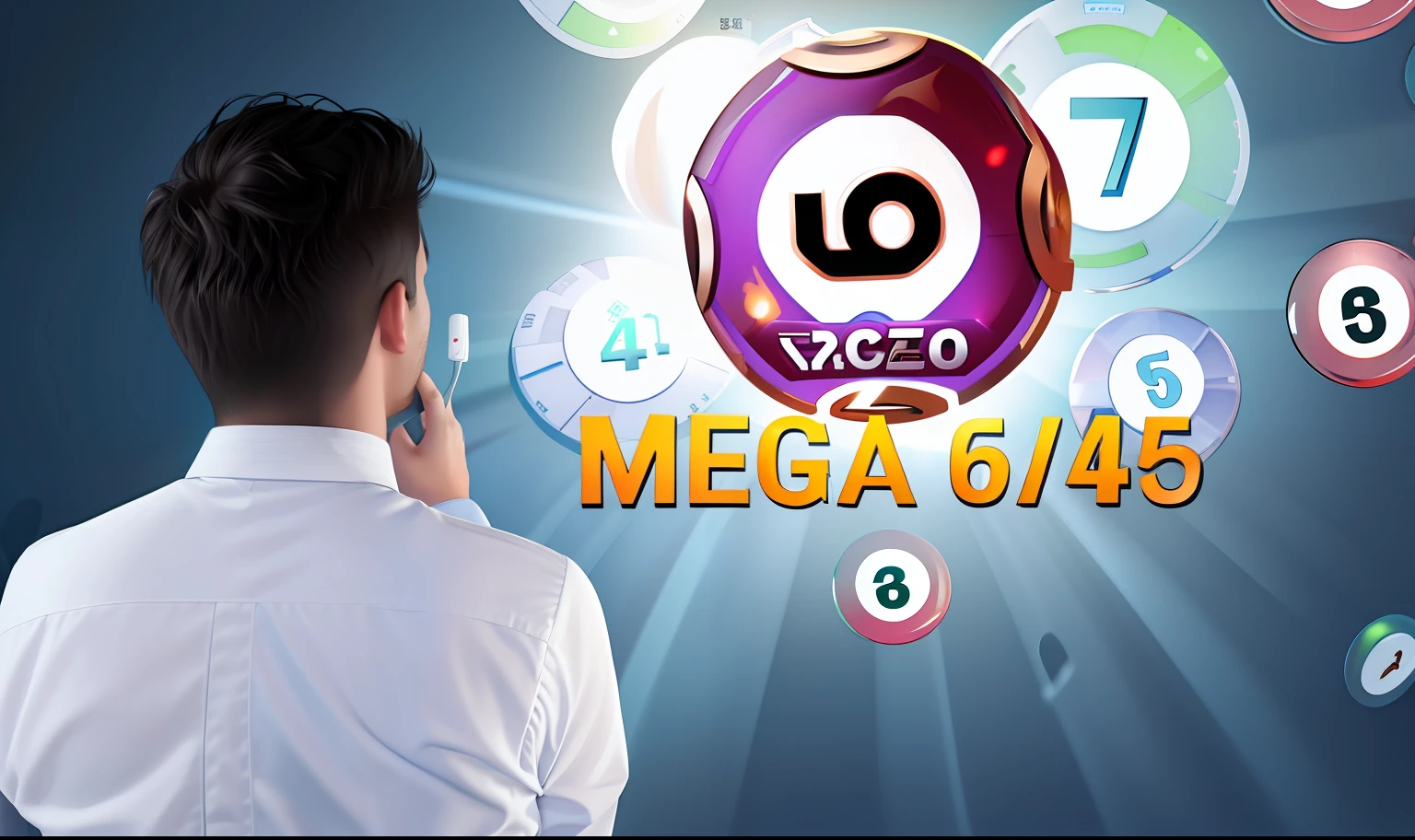 arafed man in white shirt looking at a lotto game, mega-detailed, mega, mega detailed, mega realistic, mega highly detailed, 3 2 megabit, mega details, 64x64, exclusive, victo nga, ngai victo, mega epic, mega death, 64 megapixels, 6 4 megapixels