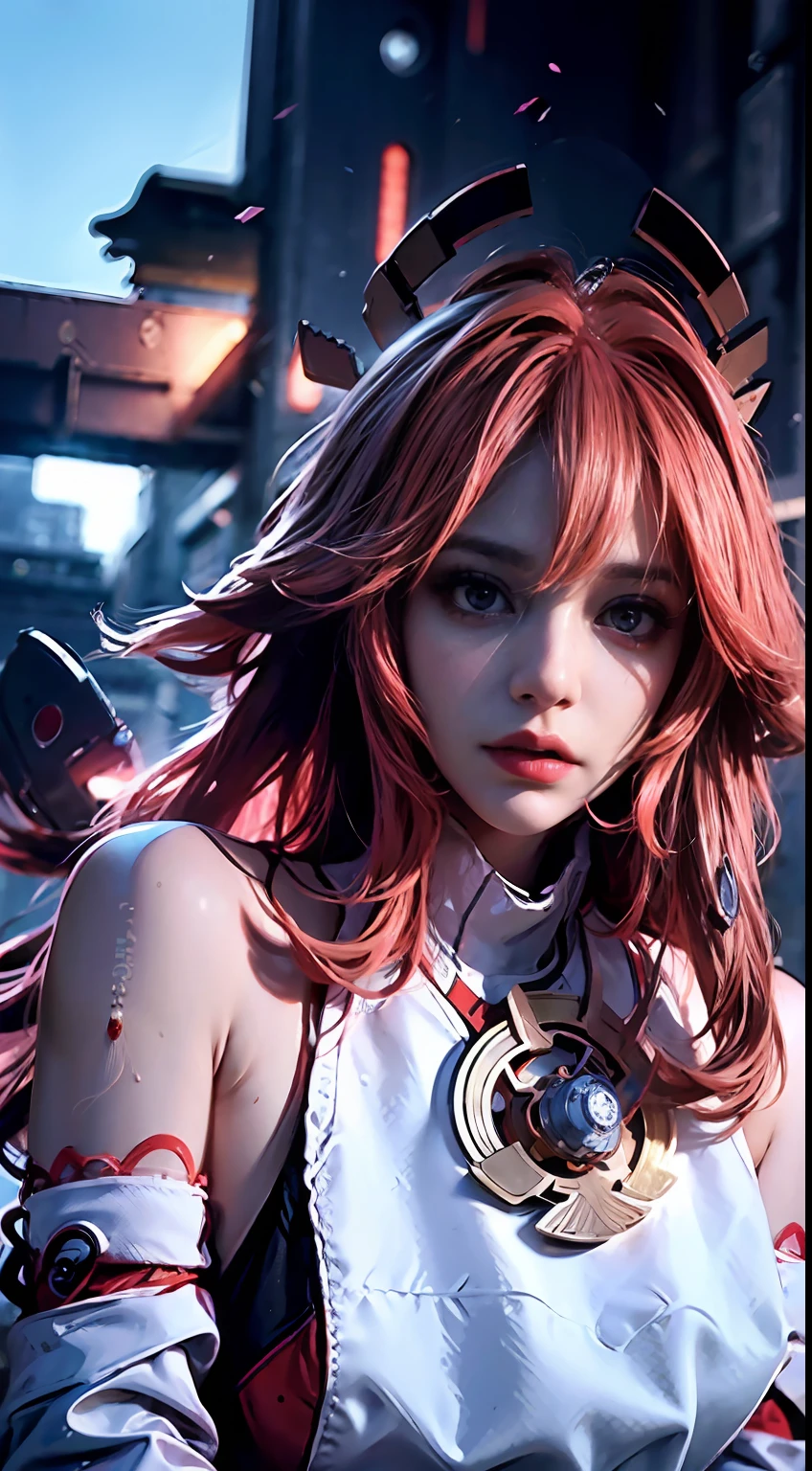 (1girl:1.3), solo,__body-parts__, official art, unity 8k wallpaper, ultra detailed, beautiful and aesthetic, beautiful, masterpiece, best quality, RAW, masterpiece, super fine photo,, best quality, super high Resolution, photorealistic, sunlight, full body portrait, stunningly beautiful,, dynamic pose, delicate face, vibrant eyes, (side view), she is wearing a futuristic Iron Man mech, red and gold, Highly detailed abandoned warehouse background, detailed face, detailed complex busy background, messy, gorgeous, milky, high detailed skin, realistic skin details, visible pores, sharp focus, volumetric fog, 8k uhd, dslr camera, High quality, film grain, fair skin, photorealism, lomography, sprawling metropolis in a futuristic dystopia, view from below, translucent