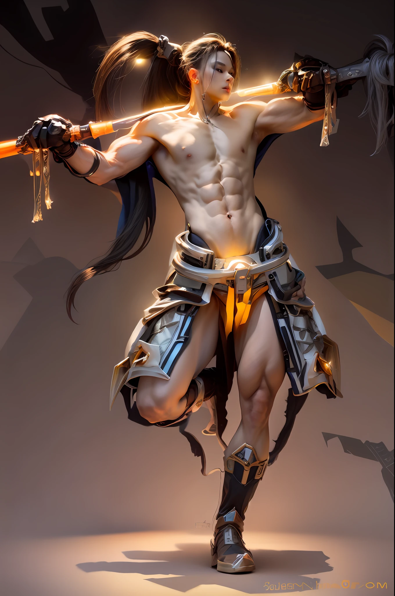 male genitals, male, 20 years old, sexy muscles, male, so sexy, sexy,Glittering,The ears are slender and delicate,Structured,Full of special effects,Distinctive features,complete fingers,24k,moist skin,Pose for the camera,perfect body, super muscular, barebacked. full body