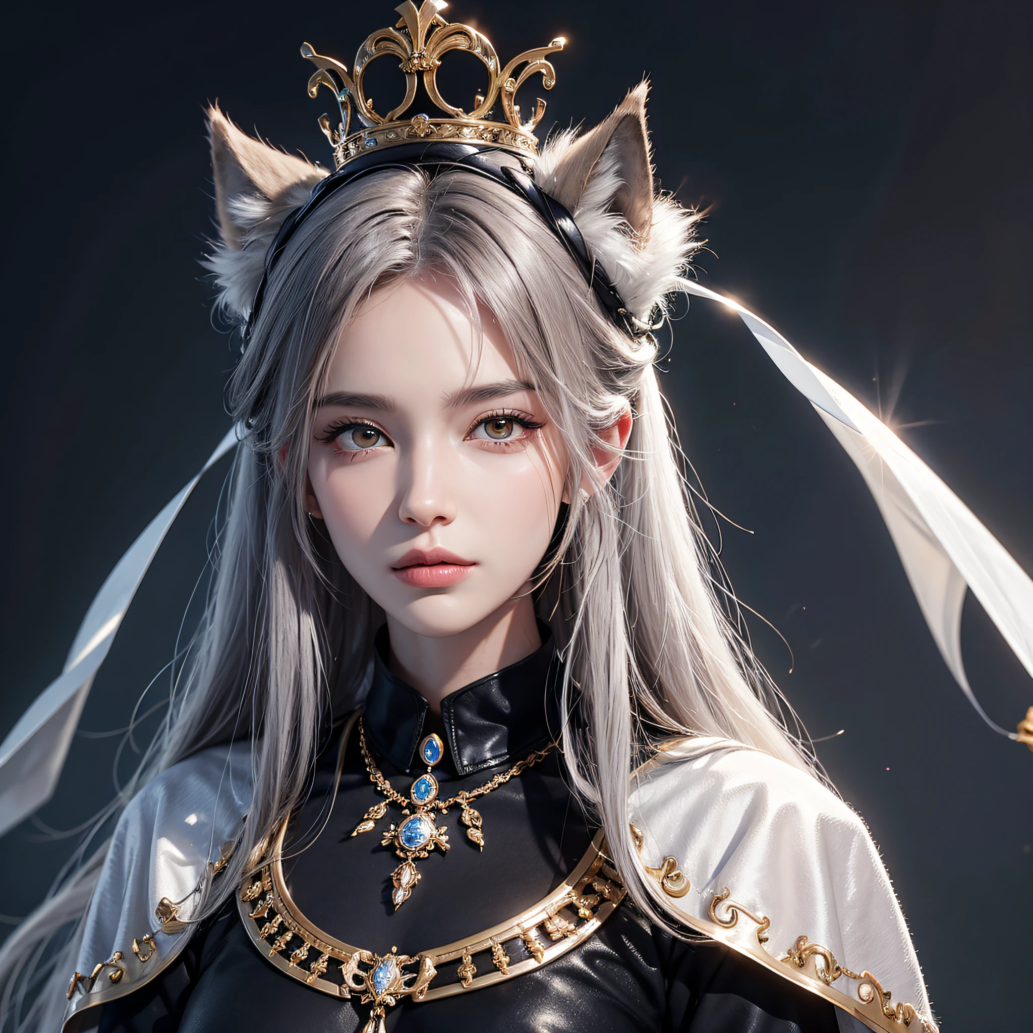 High quality of facial study, Model appearance, Queen of the Wolves
