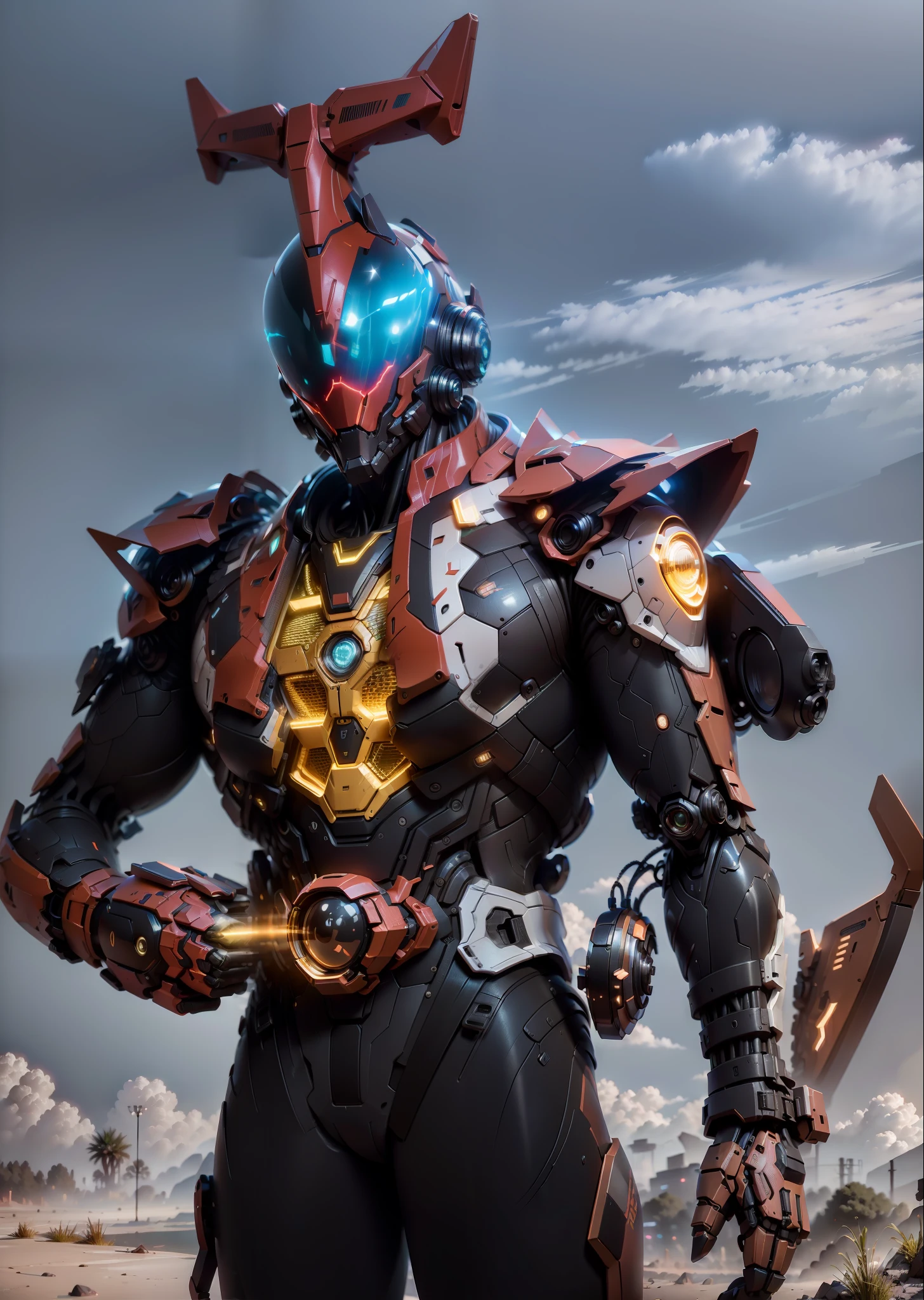 Realiy,photorealestic,Machinary,mechs,Technologie,musculous,glowing light eyes,Burly body,style of photography,Real scenery(Metallic texture 1.8)(Excess detail 2)(High resolution1.6)(4K clarity1.9)(Carbon fiber 1.5)(Metal reflection 1.5),Neon lights