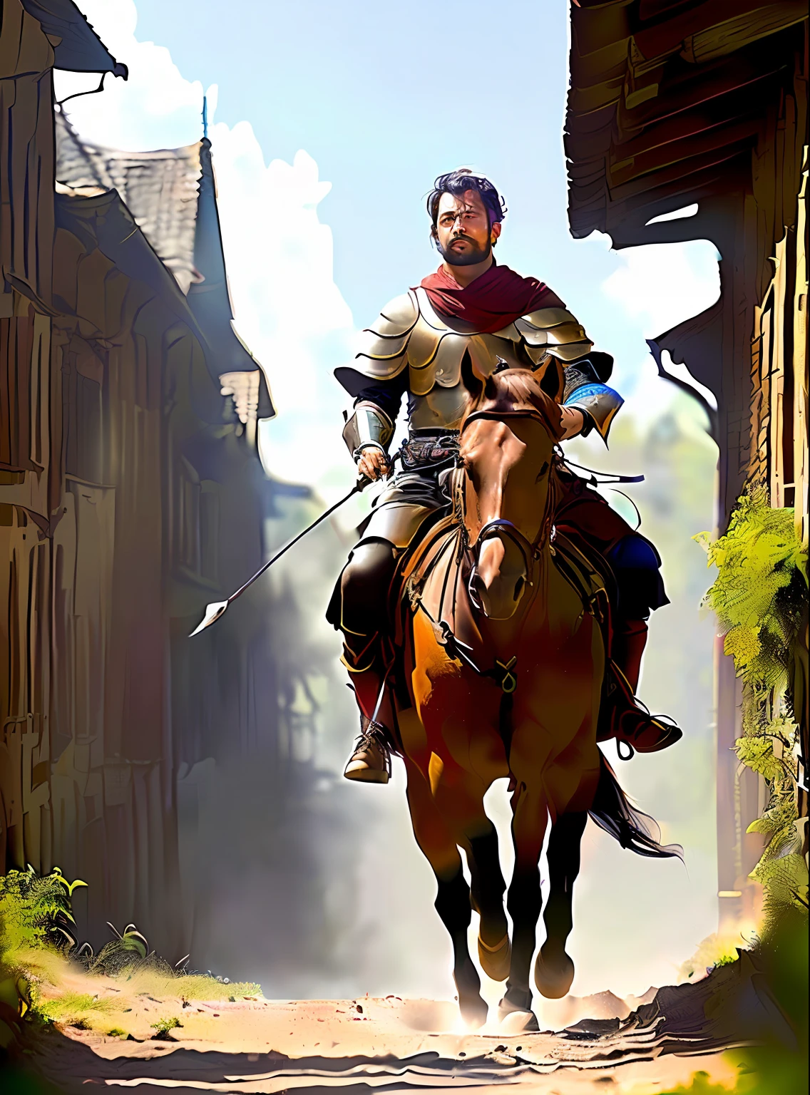 Tollywood Hero Prabhas as a cowboy with 64k clarity