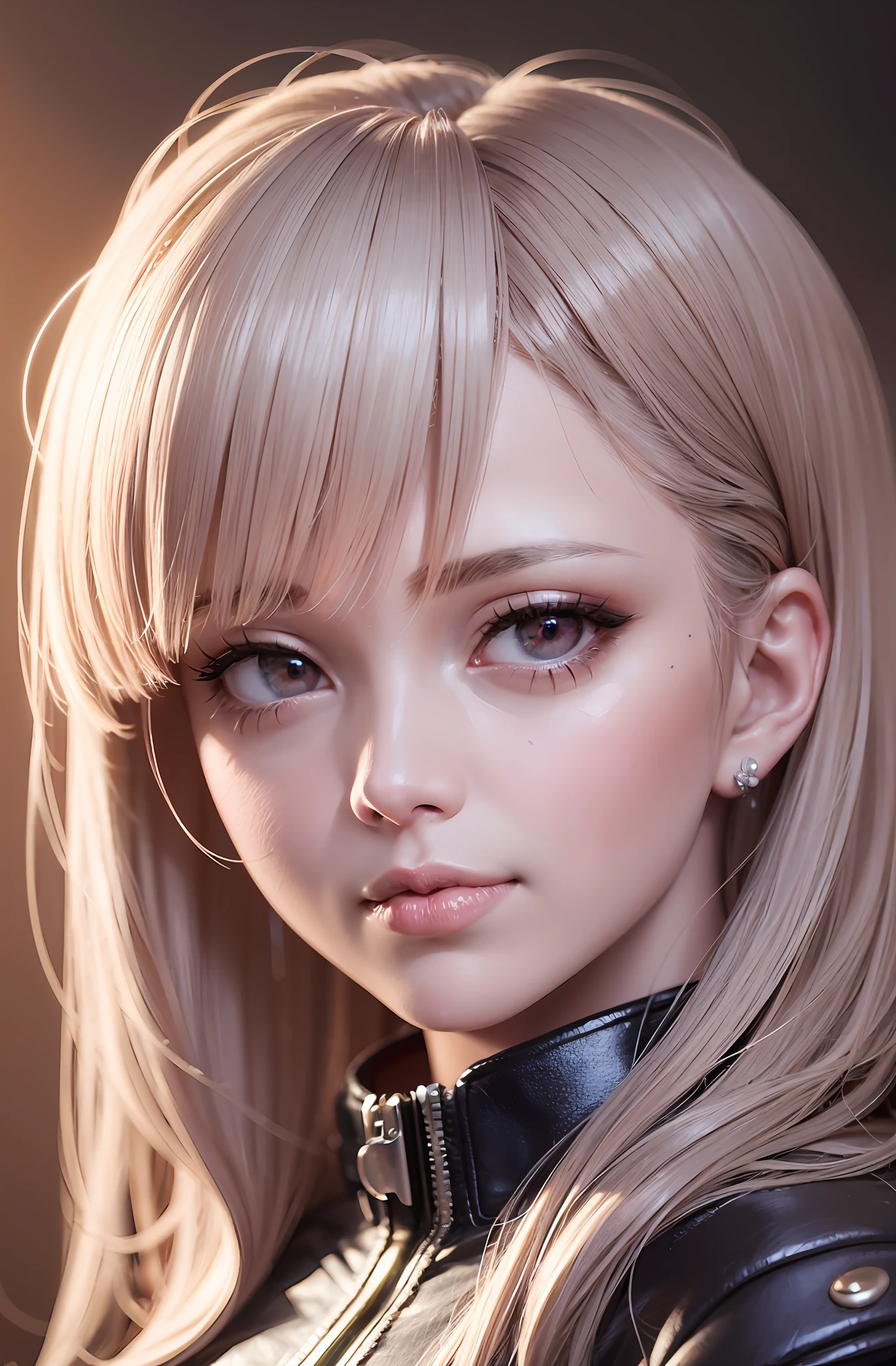 <close portrait of a « Manga girl in Tanya Shatseva style, white backlight, backlight aura, 8k, beautiful, light volumetric 3d, trending in artstation, highly detailed, pretty, anime style, manga style --auto --s2