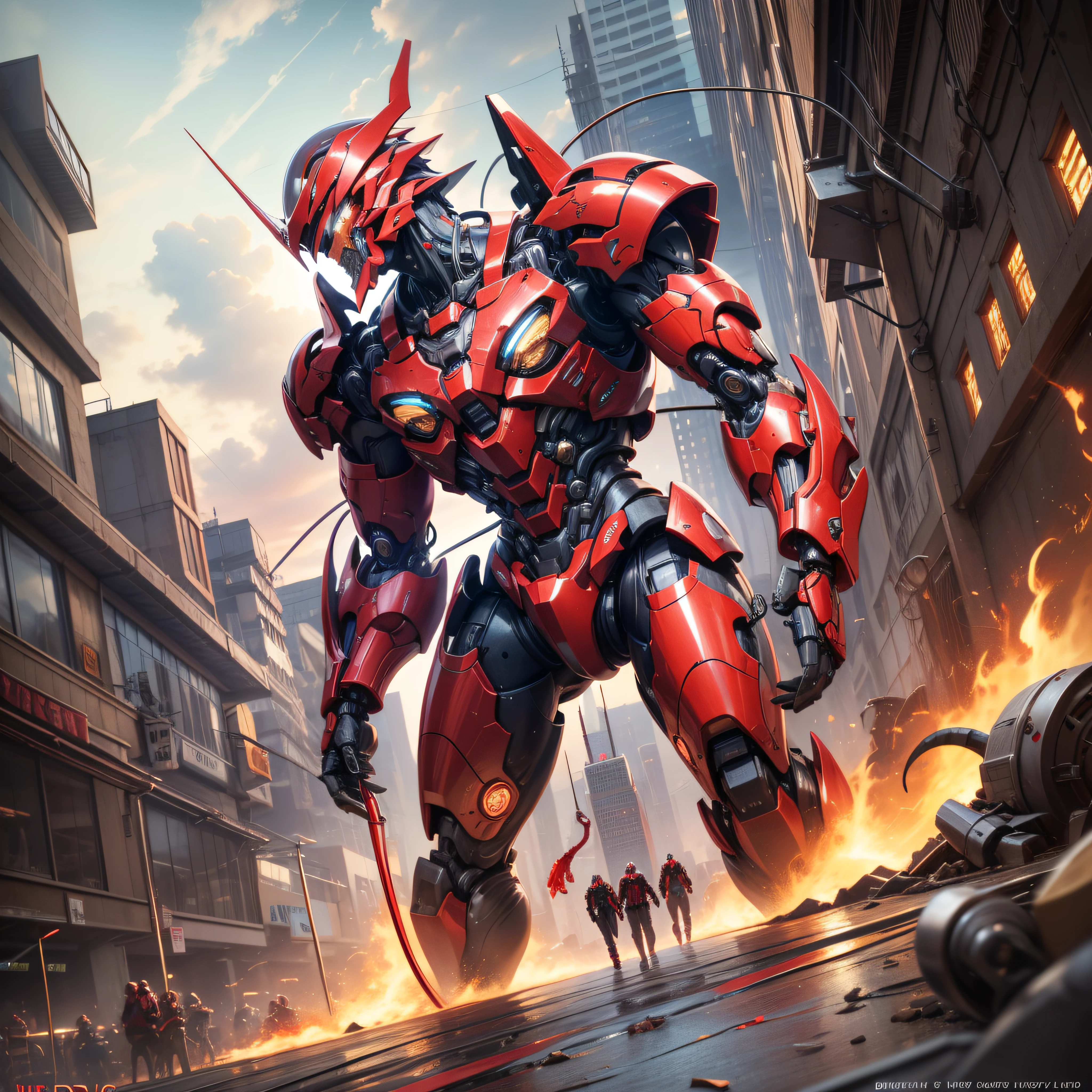 Handsome man, made of red metal, (Red Cyborg: 1.1), ([Tail | Detail Wire]: 1.3), (Complex Detail), HDR, (Complex Detail, Ultra Detail: 1.2), Cinematic Shot, Masterpiece, Best Quality, High Resolution, Vaginal Foreign Object Insertion, Centering