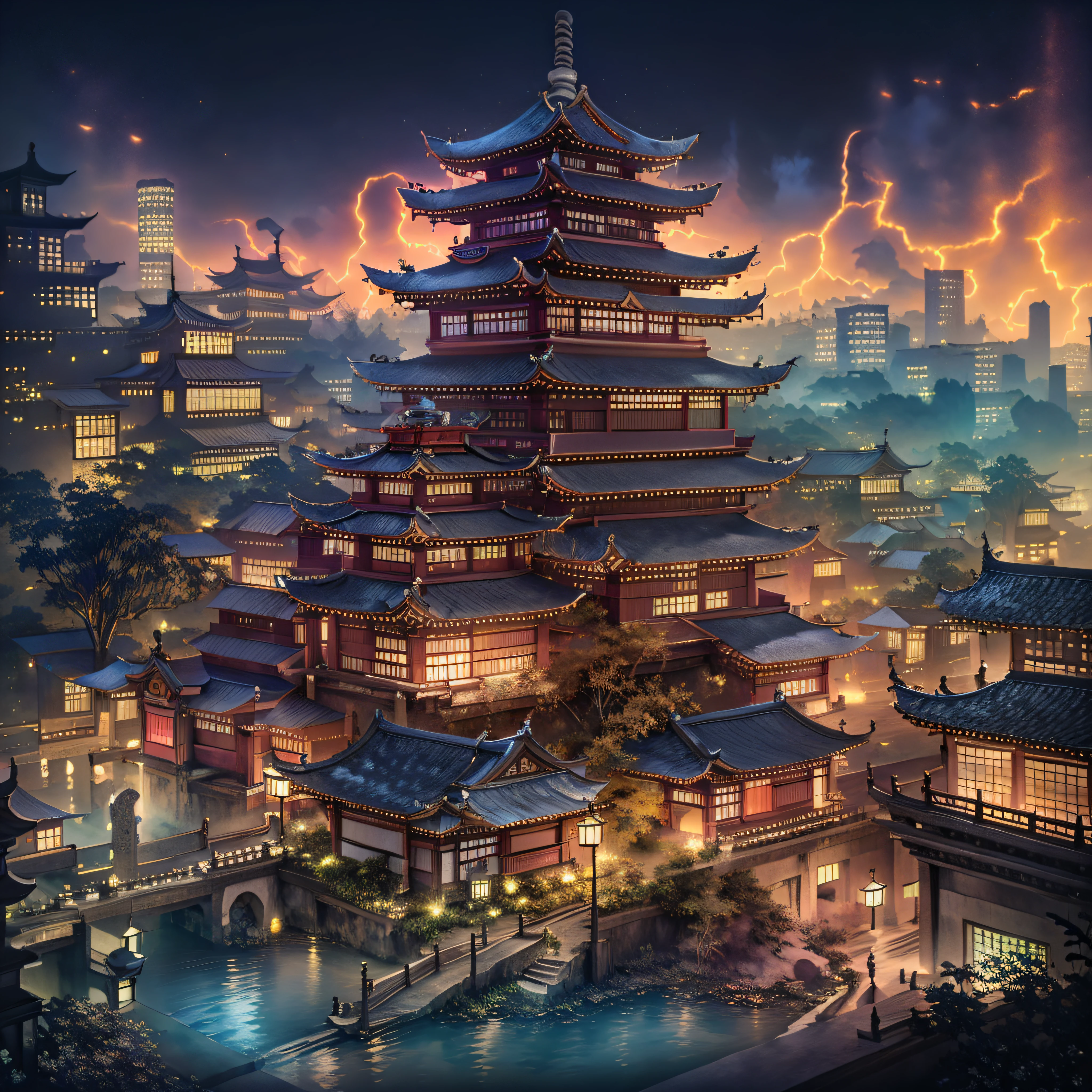 Asian architecture in the city Asian architecture in the city at night with boats passing by, dreamy Chinese towns, Chinese Ancient Architecture, Japan city, Colorful fox city, digital painting of a pagoda, Japanese cities at night, cyberpunk chinese ancient castle, Beautiful rendering of the Tang Dynasty, A Japanese town, kyoto inspired, Chinese architecture, amazing wallpapers, The pagoda on the hill passes by with the boat at night, dreamy Chinese towns, Chinese Ancient Architecture, Japan city, Colorful fox city, digital painting of a pagoda, Japanese cities at night, cyberpunk chinese ancient castle, Beautiful rendering of the Tang Dynasty, A Japanese town, kyoto inspired, Chinese architecture, amazing wallpapers, pagodas on hills