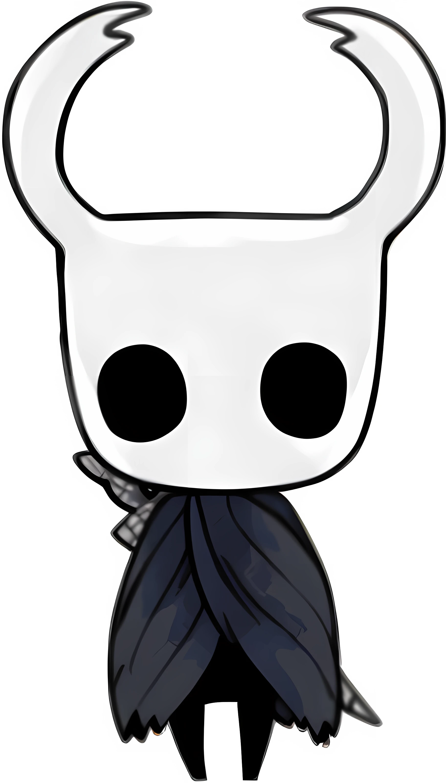 a cartoon of a head with horns and a scarf, O Cavaleiro do Cavaleiro Oco, Retrato do cavaleiro oco, Hornet de Hollow Knight, Estilo cavaleiro oco, Cavaleiro Oco, Arte Conceitual Hollow Knight, como um funko pop |!, como um funko pop | de corpo inteiro!, Hollow Knight Captura de tela, foto de perfil do discord, Discord PFP, cavaleiro da lua, PNG descompactado, funko pop |