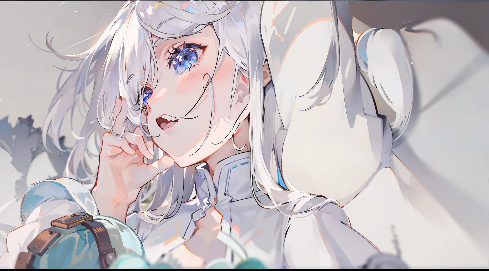 made in abyss、White hair、white shirt
