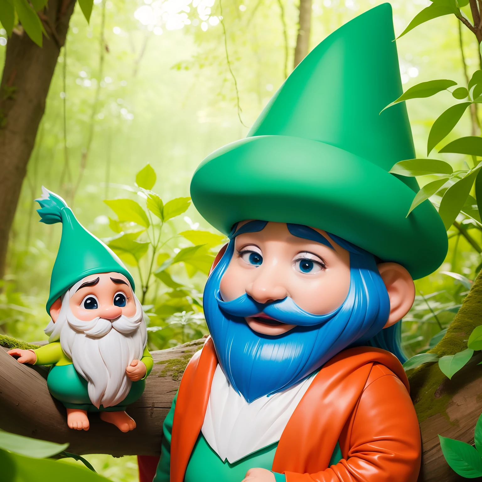 Na floresta encantada das fadas entre gnomos e animais