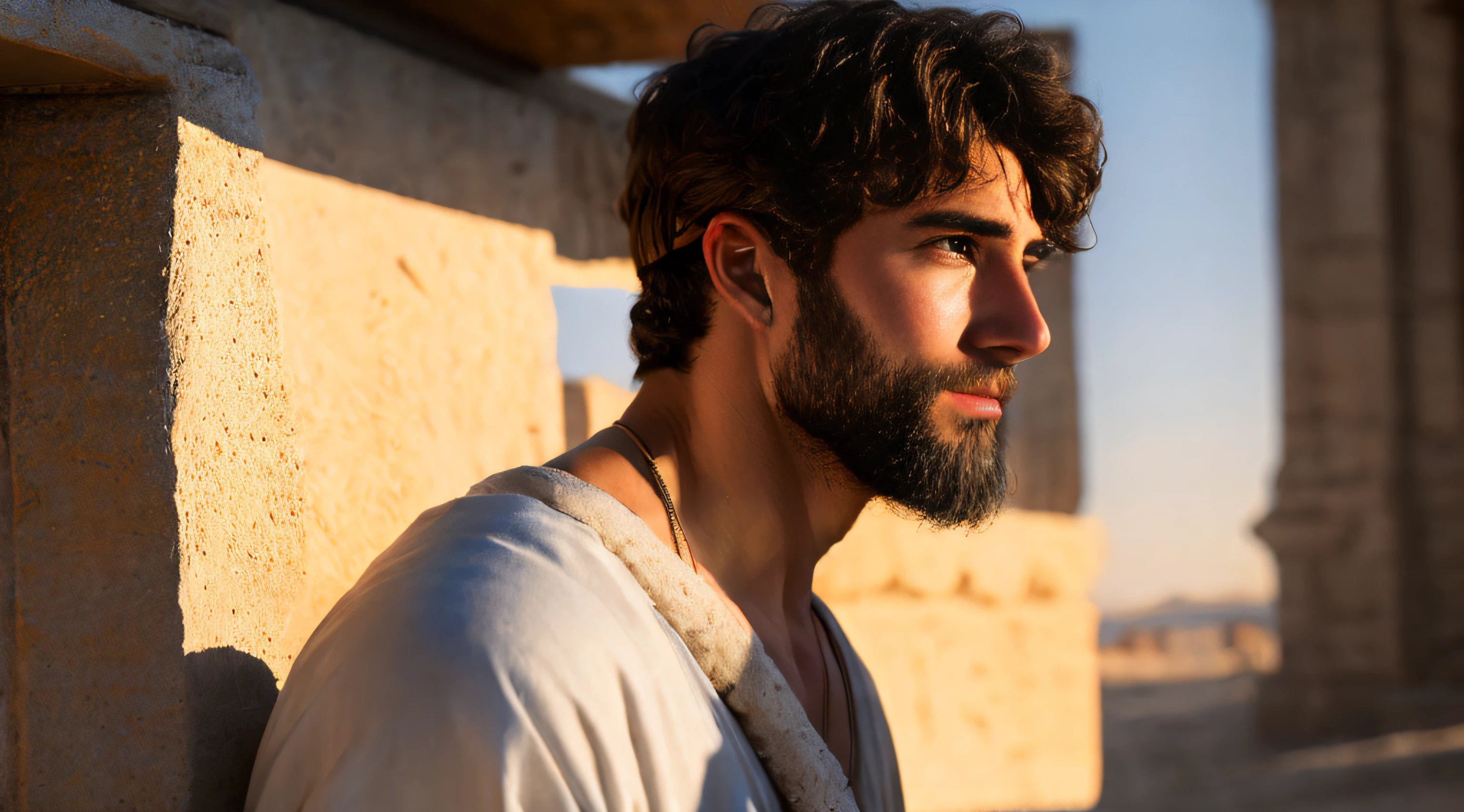Ancient Israel、Biblical times、1st century、Biblical Stories、(((Short-haired men)))、((Healing the sick))、8K、Raw photography、top-quality、masterpiece:1.5、ultra-lightweighthigh-resolution、Photorealsitic:1.5、ciinematic light、soft volumetric lighting:1.5、realisitic、Photorealsitic:1、Detailed skin、profetional lighting、a picture、foco nítido、detaileds、profetional lighting、photon maping、detailed and intricate environment、ighly detailed、top-quality、Artistic photography、photorrealistic concept art、soft natural volumetric cinematic perfect light、Midjourney、Detailed hand、