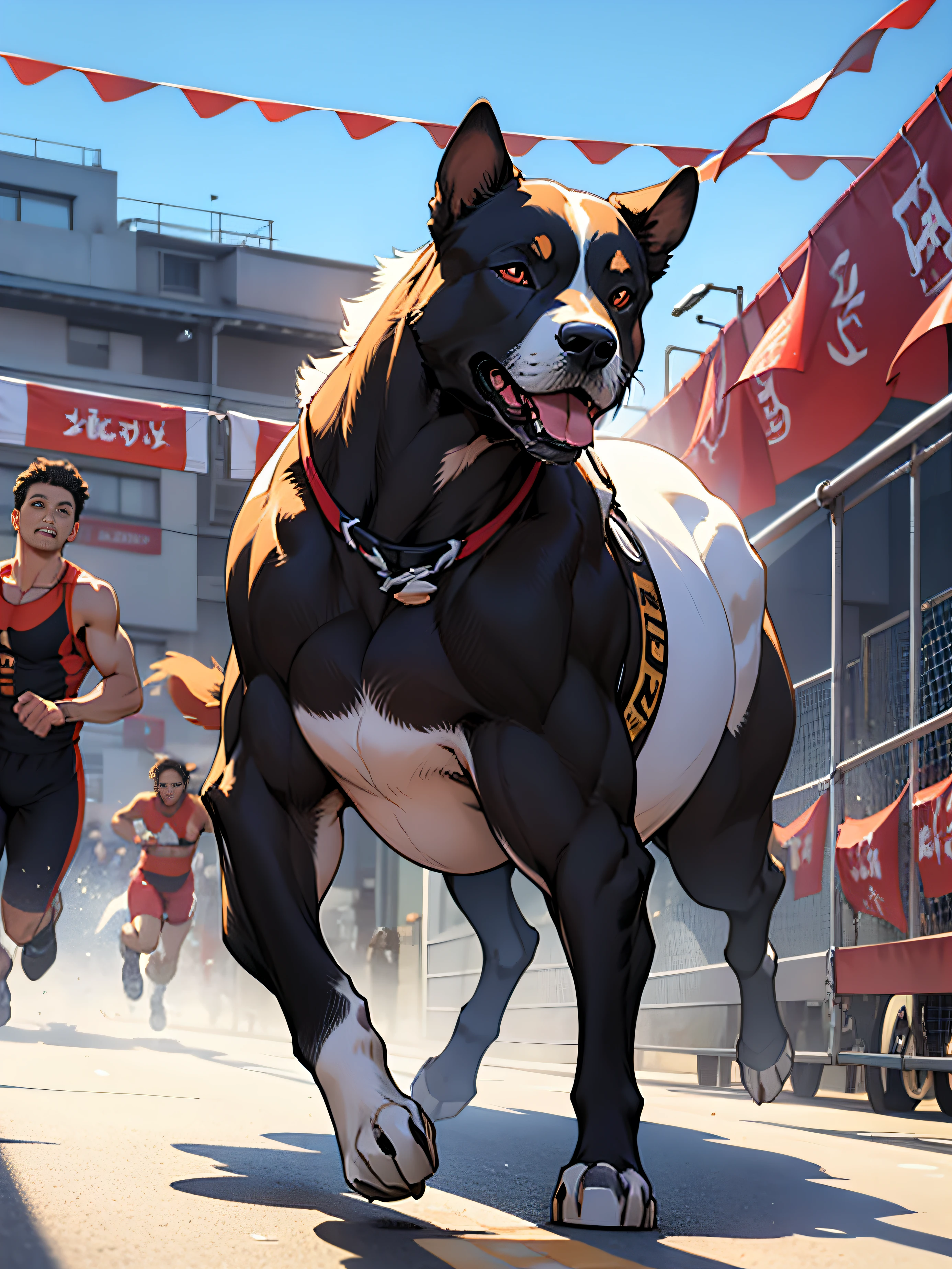 cachorro bravo de corrida