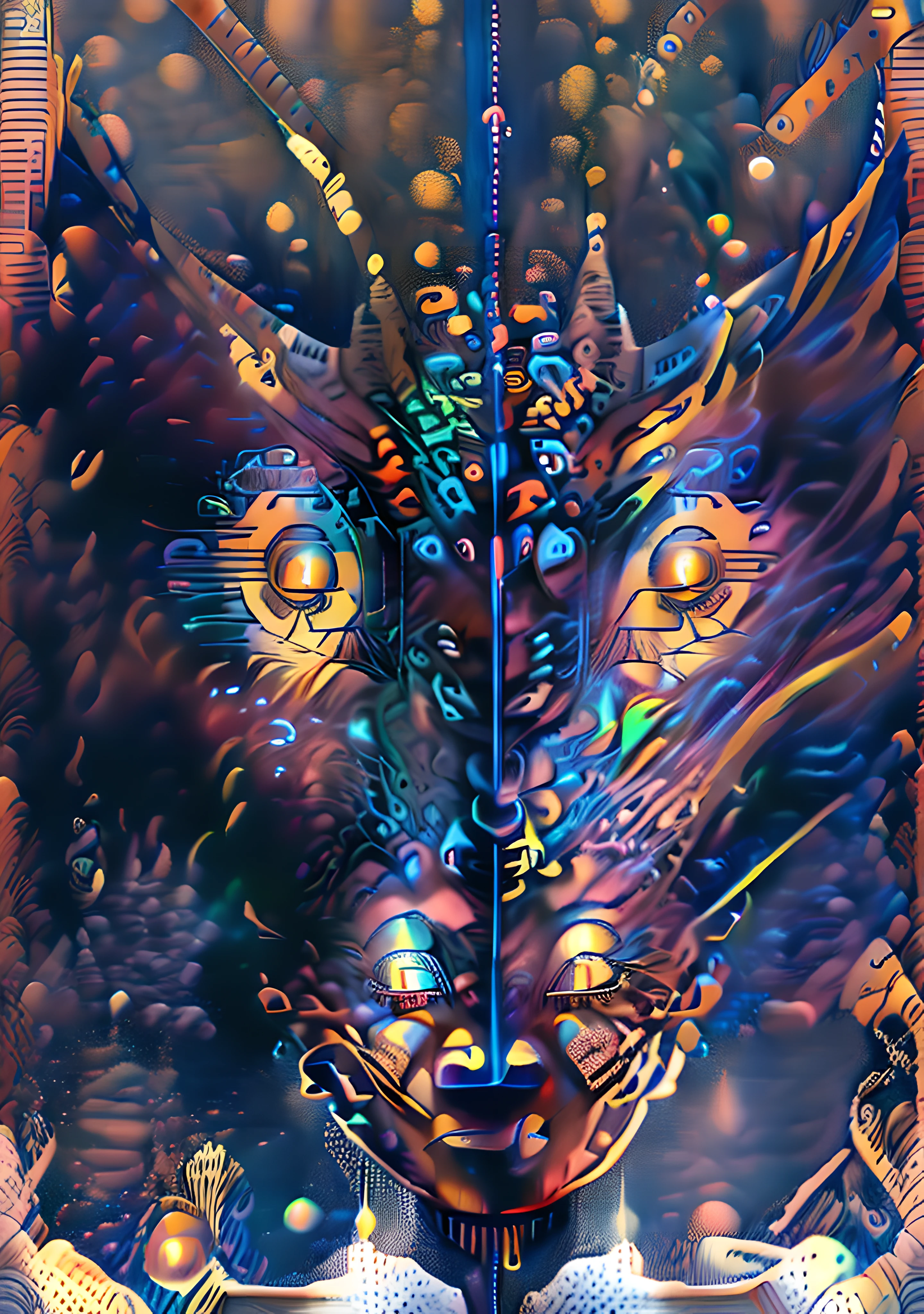 (High resolution, incredibly detailed, masterpiece), intricate close up portrait of a beutifull dragon with inside his eye the universe and stars ,beautifull face,in space , featuring fractal geometry in (vibrant colors:0.6), set against a (galactic background:1.8), bringing together complex, mesmerizing shapes and patterns,dmt ,fractal art,stars and galaxies