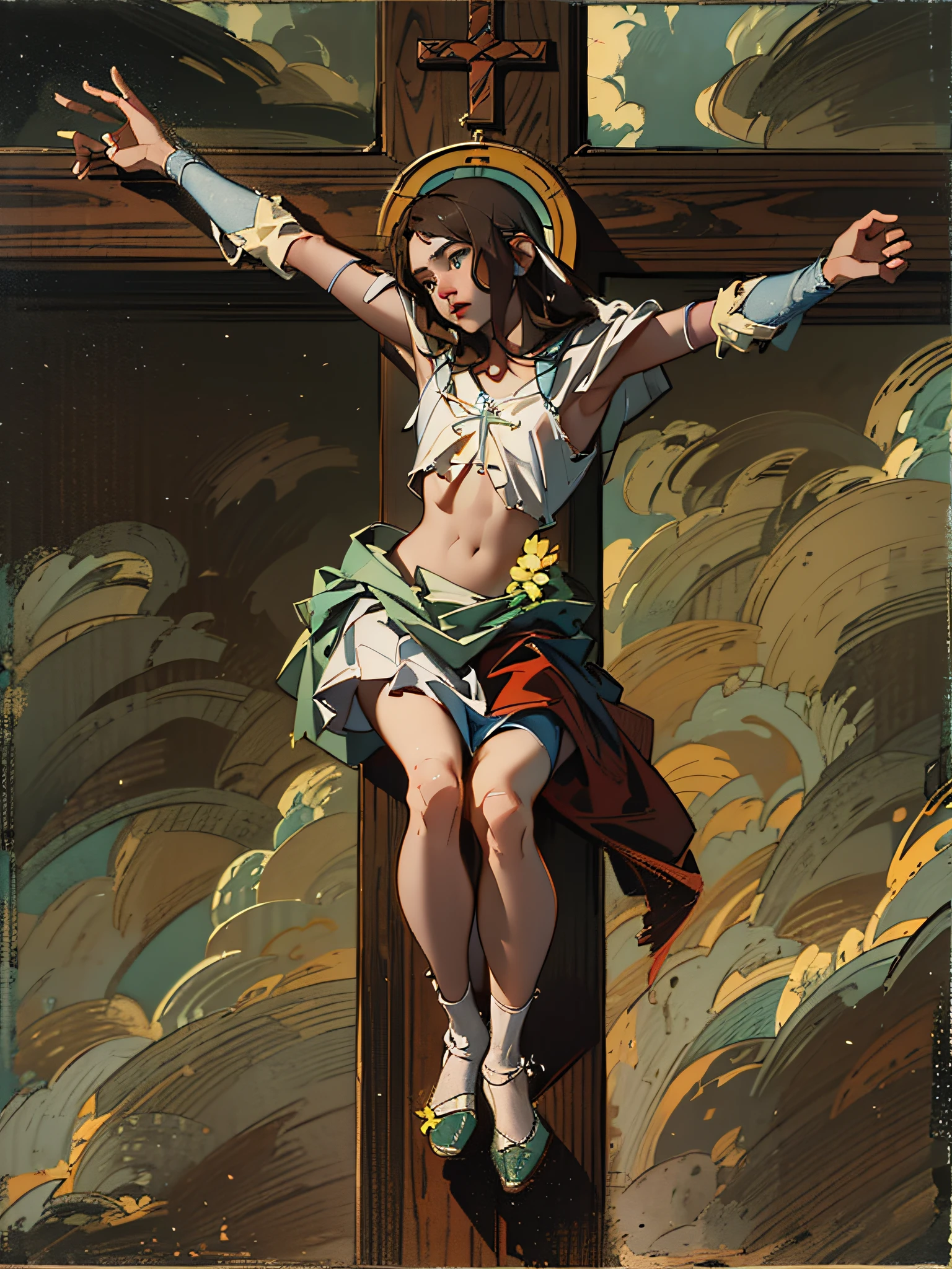 Painting of Jesus on the cross with a message on top, Jesucristo en la cruz, por El Greco, Jesus on the Cross, crucifijoión, Jesus on the Cross, por Tiziano, by Diego Velázquez, por Gerard Seghers, francisco de zurbaran, crucifijo, por Francisco de Holanda, por Peter Paul Rubens