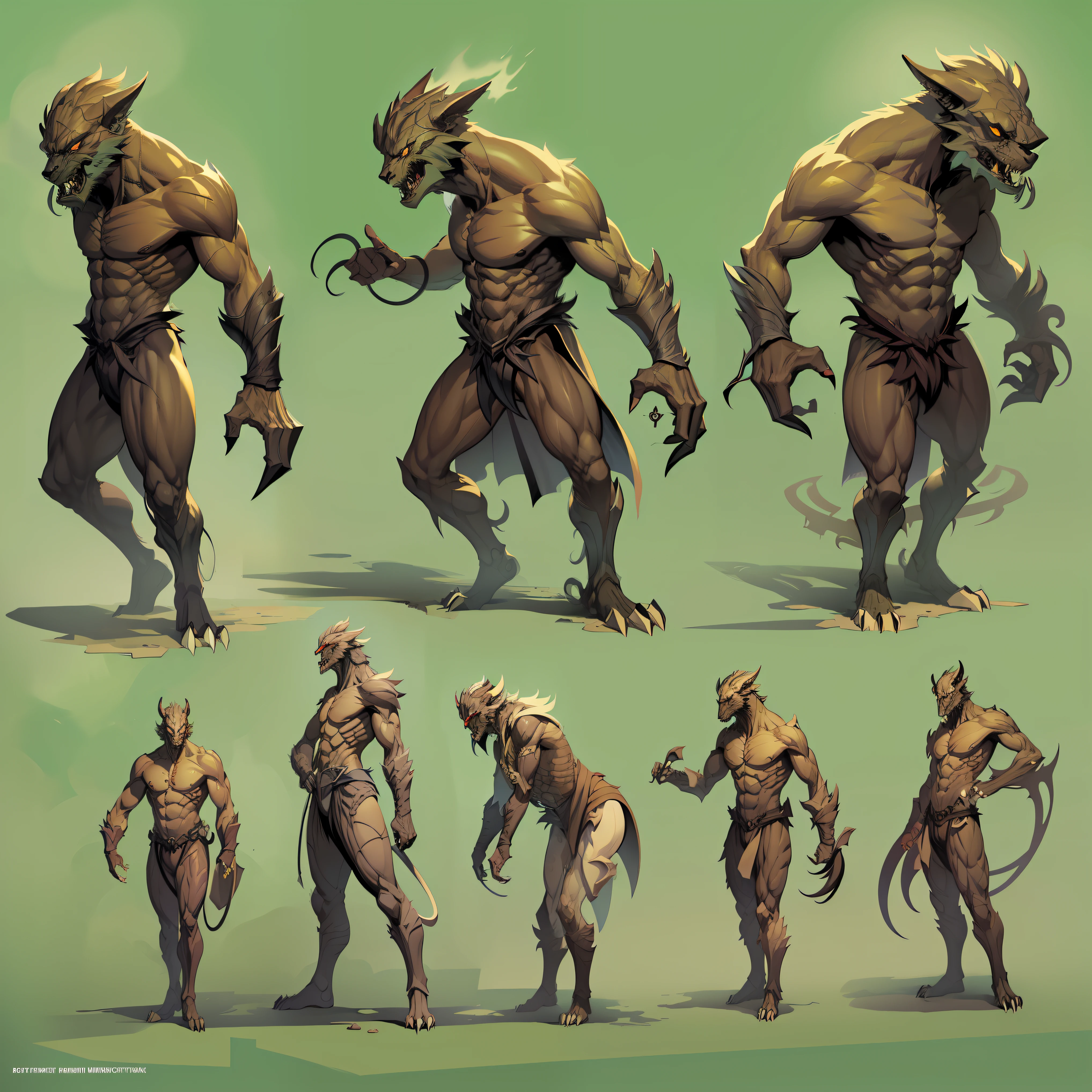 Anthropomorous, beast-like, Grandfather Metal, monster, gaunt, dynamicpose, beste-Qualit, Comic style, ConceptArt