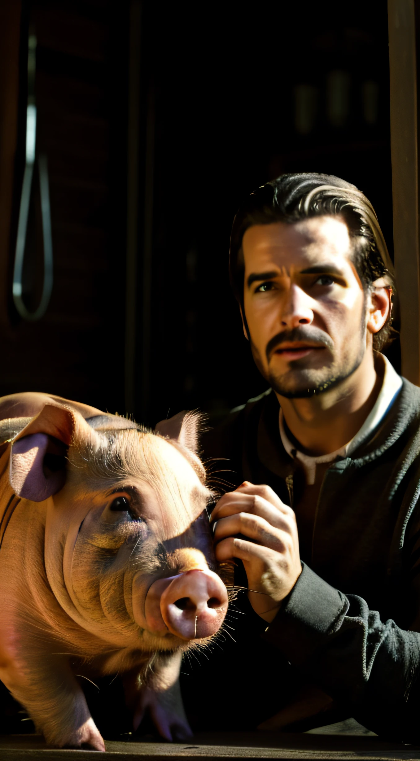 a man becomes a pig