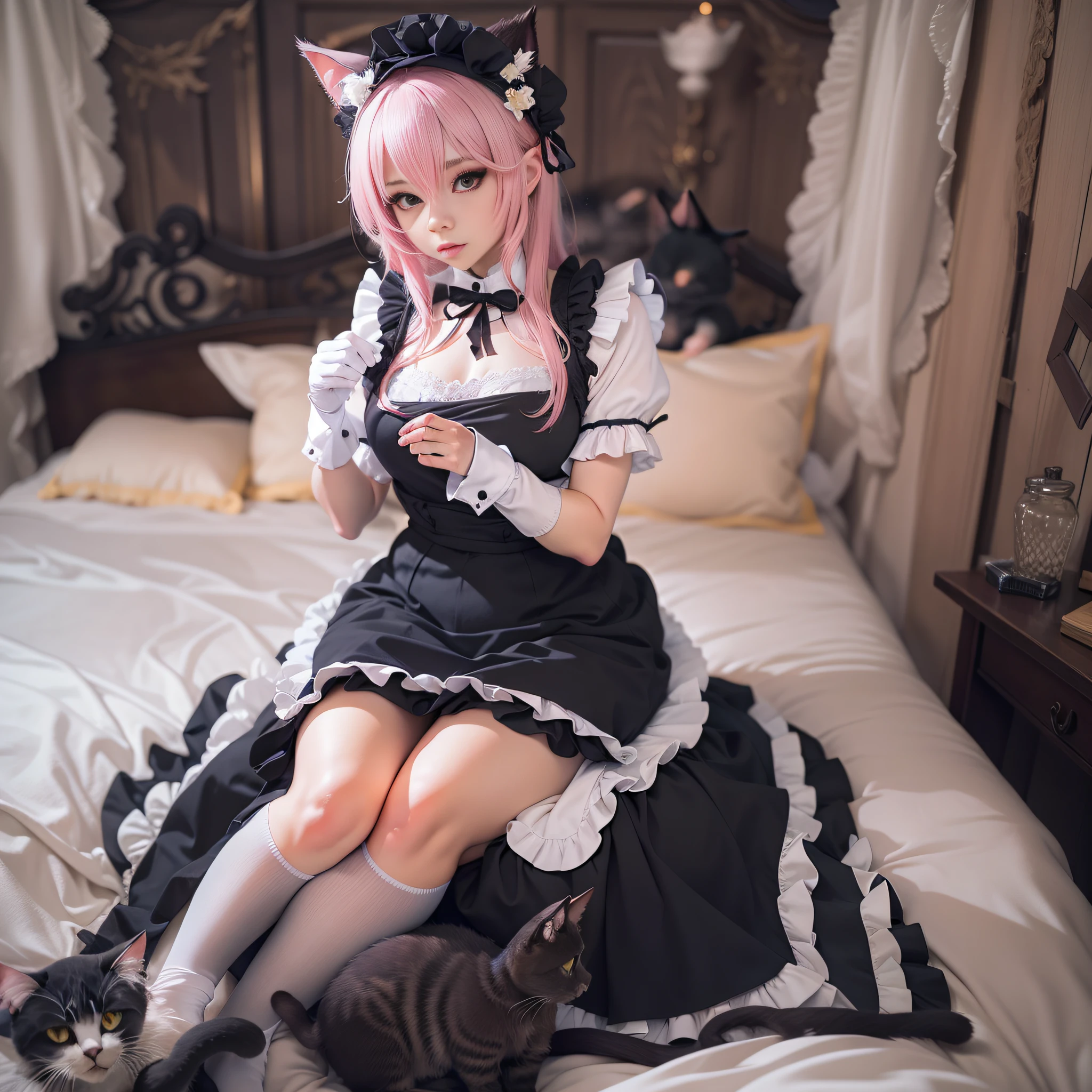 femboy vestido com uma roupa de empregada deitado em uma cama, gorgeous maid, femboy anime, Cosplay, Anime Femboy em uma fantasia de empregada, Cosplay, Anime Cat Femboy em uma fantasia de empregada, roupa de empregada, Cosplay de um Gato! maid! vestir, Anime Cosplay, Loli, Shota, maid, sedutora femboy anime, foto Cosplay, Cosplay completo