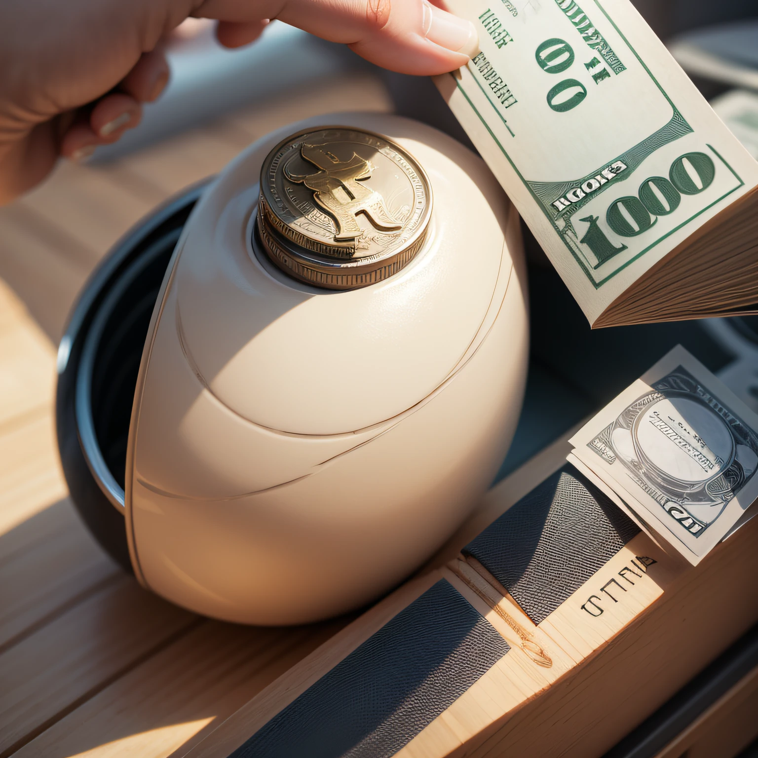 Create an image that contains a dollar referring to how to make money, que seja chamativo --auto