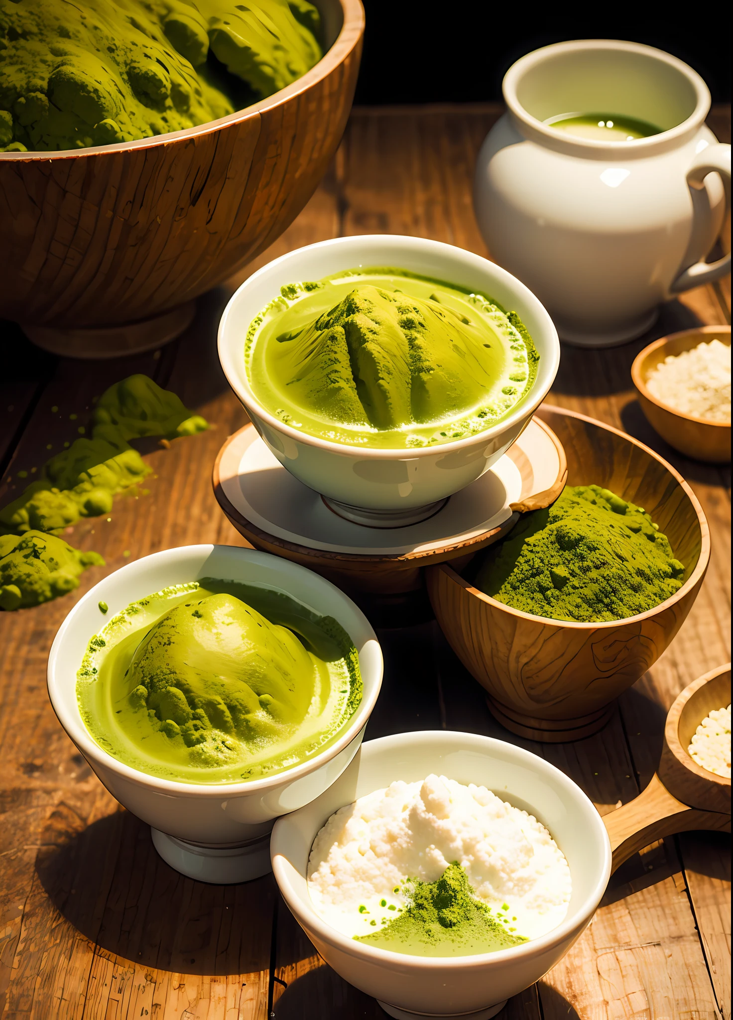Pure natural matcha powder,realisticlying,delicacy,wholesome