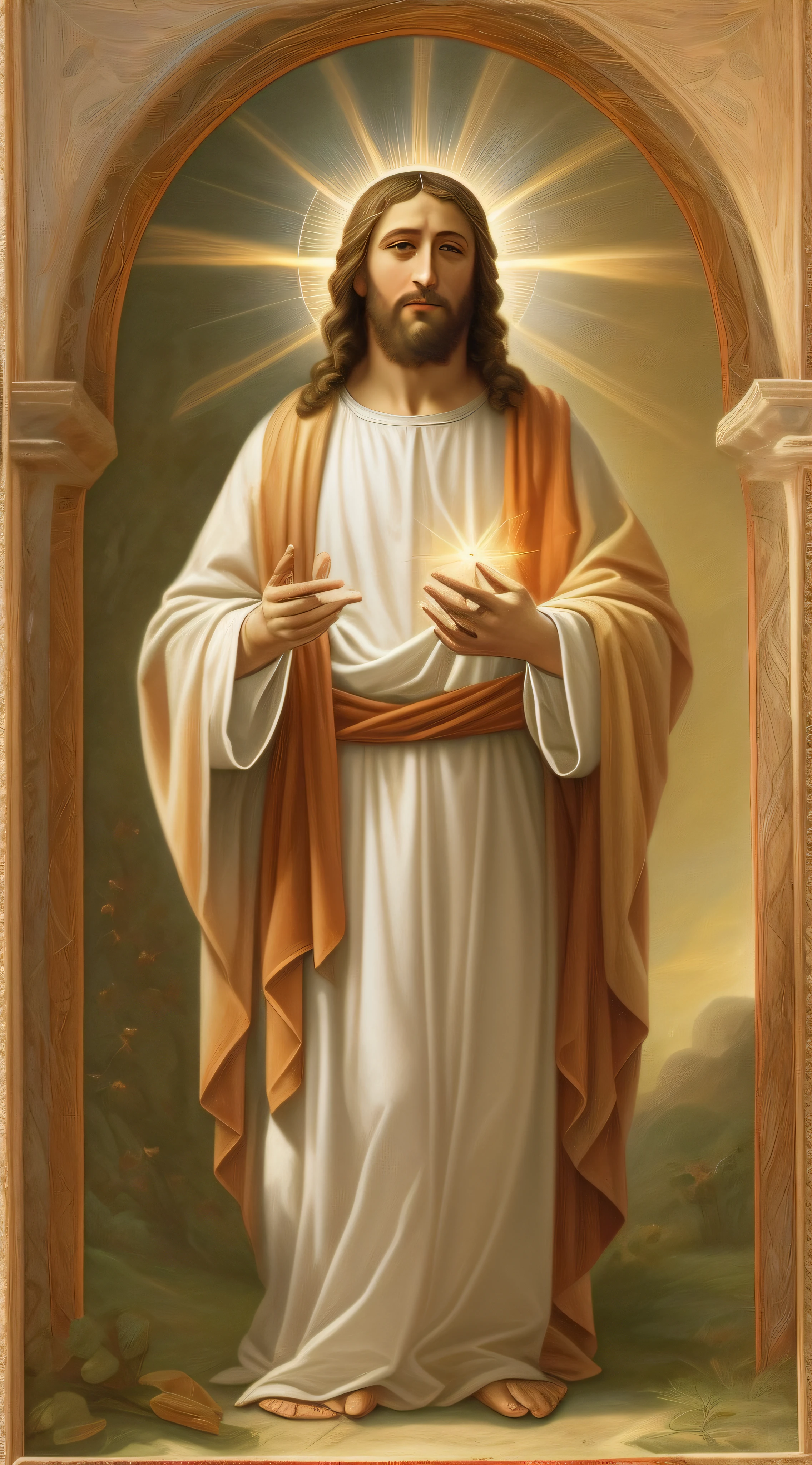 Jesus Christ giving hope and light king