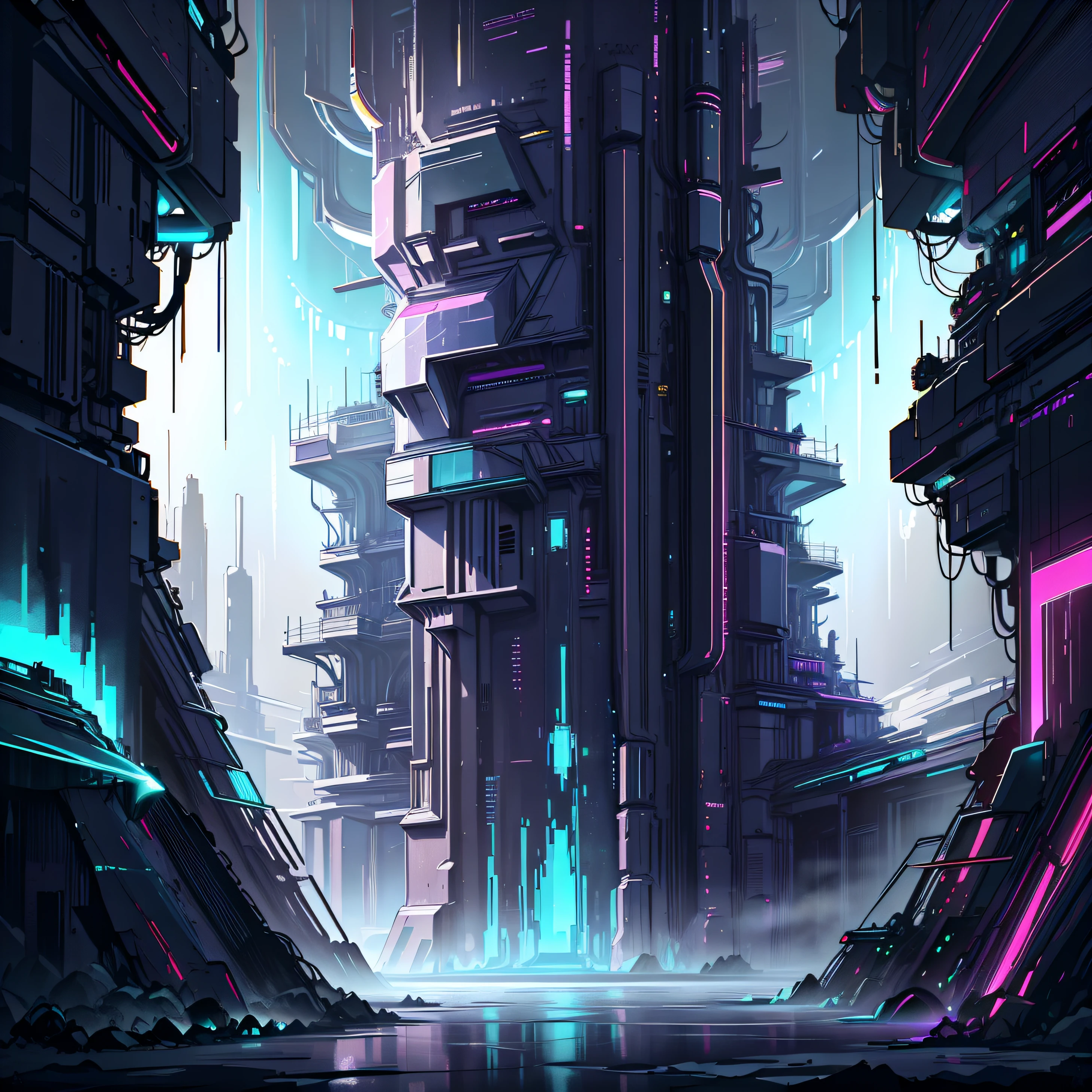CyberpunkAI,neon,,
(highly detailed:1.3),
The Crystal Caverns, a labyrinth of shimmering ice formations, reflecting light in a dazzling array of colors, housing elusive ice sprites and precious (gemstone veins:1.2),
Ultra-detail,(highres:1.1),best quality,(masterpiece:1.3),cinematic lighting,