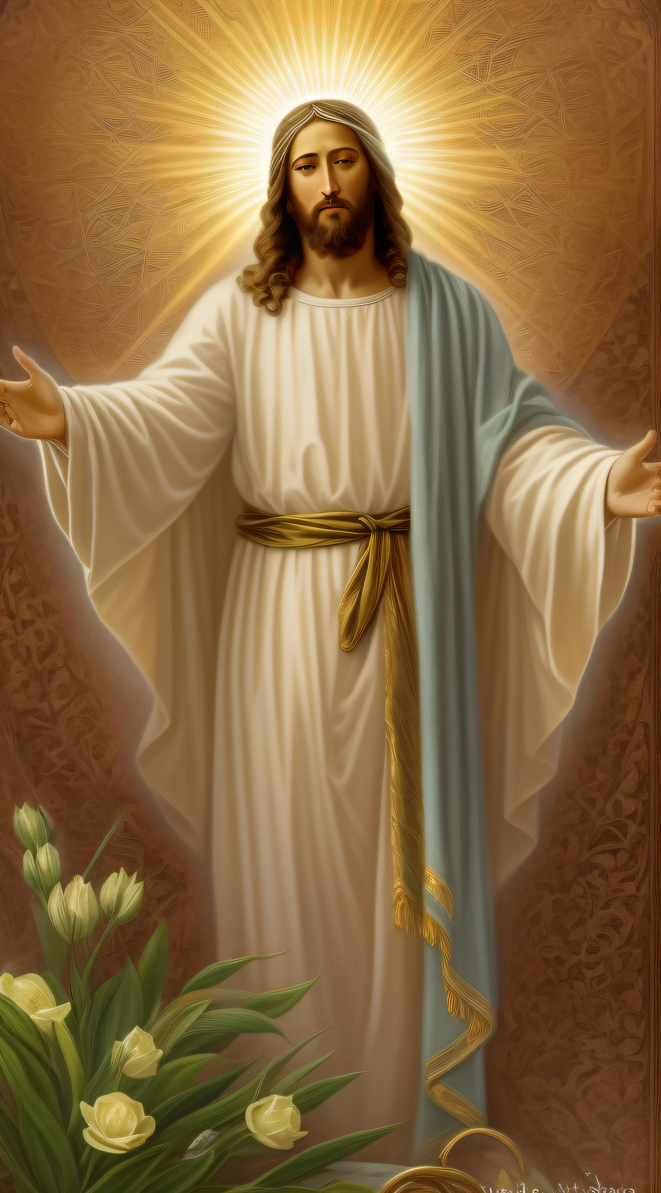 Jesus Christ giving hope and light king