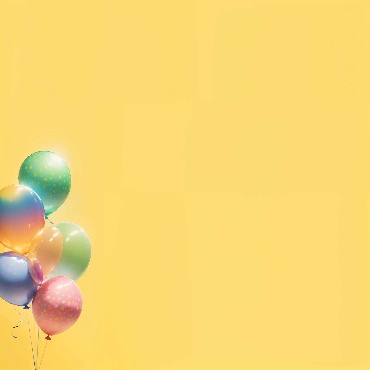 ((4k, obra-prima:1.2, melhor qualidade), Very colorful birthday balloons, cores vibrantes, solid background, wallpaper) --auto