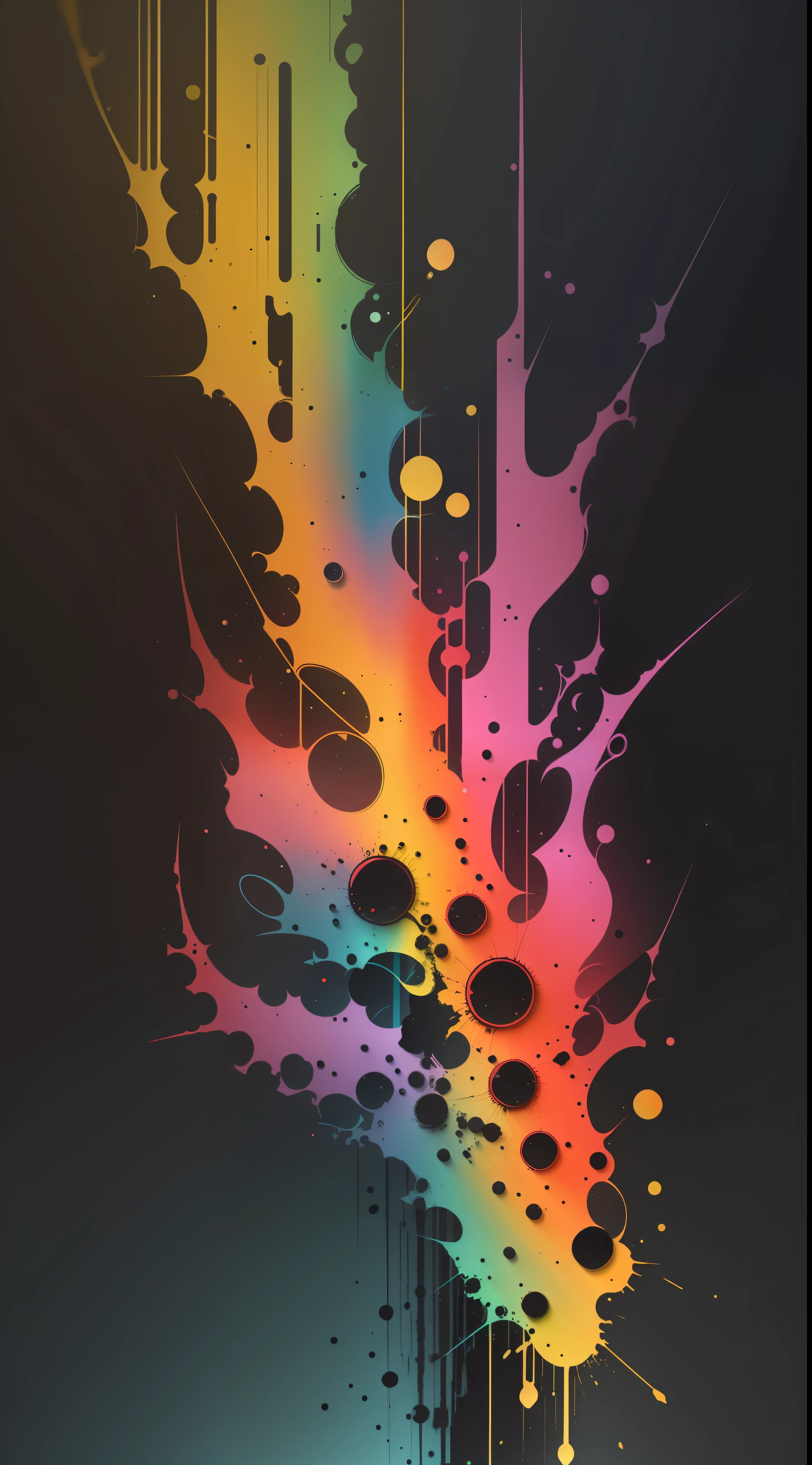 3d watercolor abstract,dark background,high resolution,high quality,colorful,green,red,blue