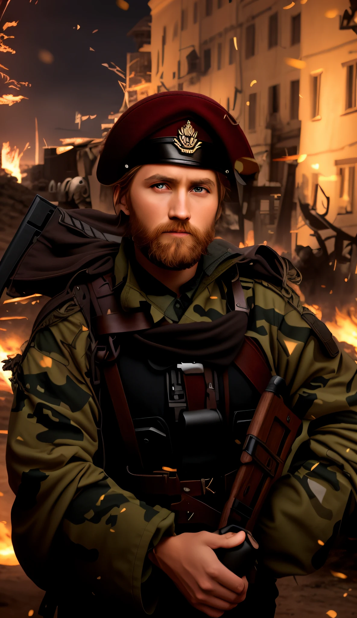 Soldier on duty, war, Odin