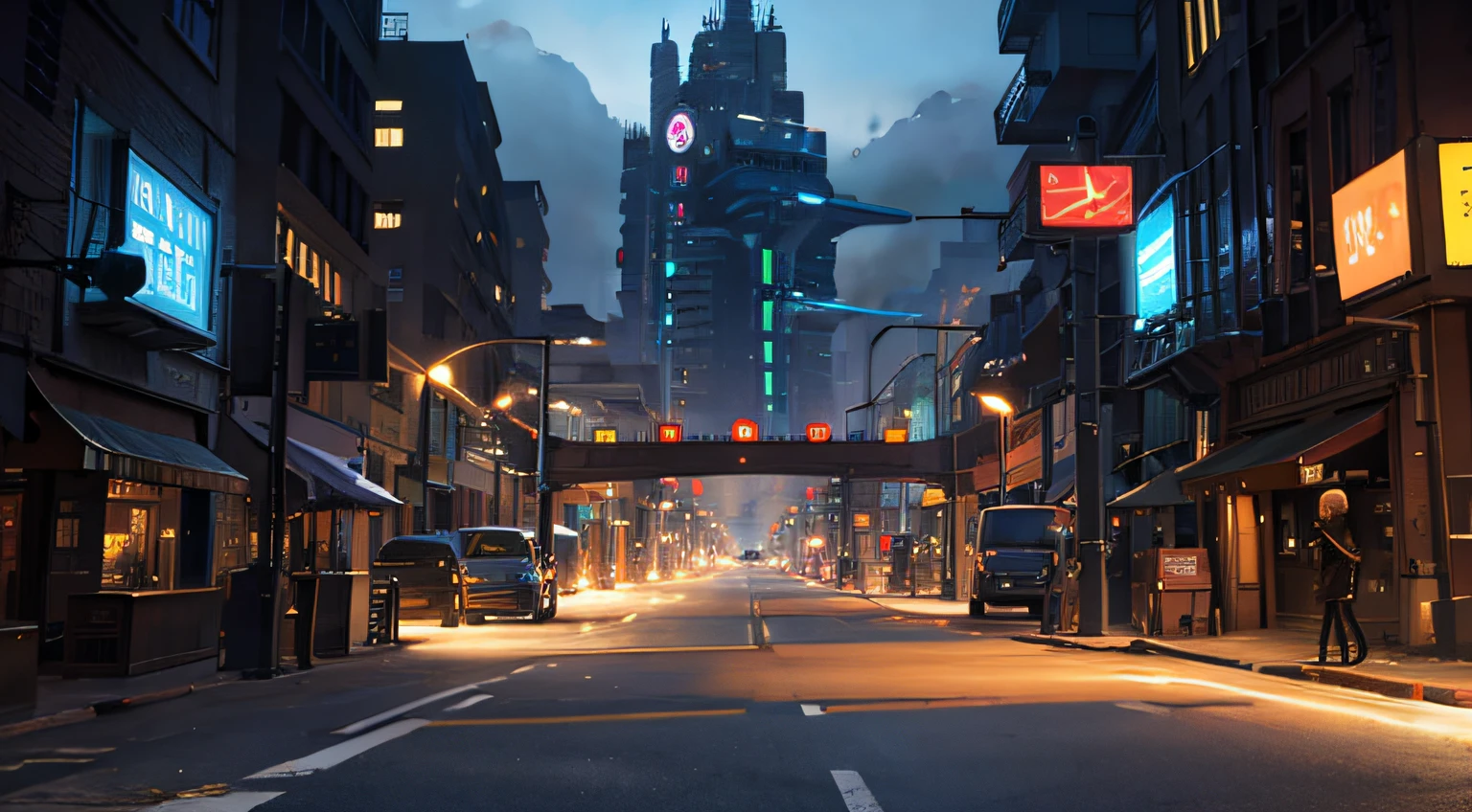 "sifi city" background --auto