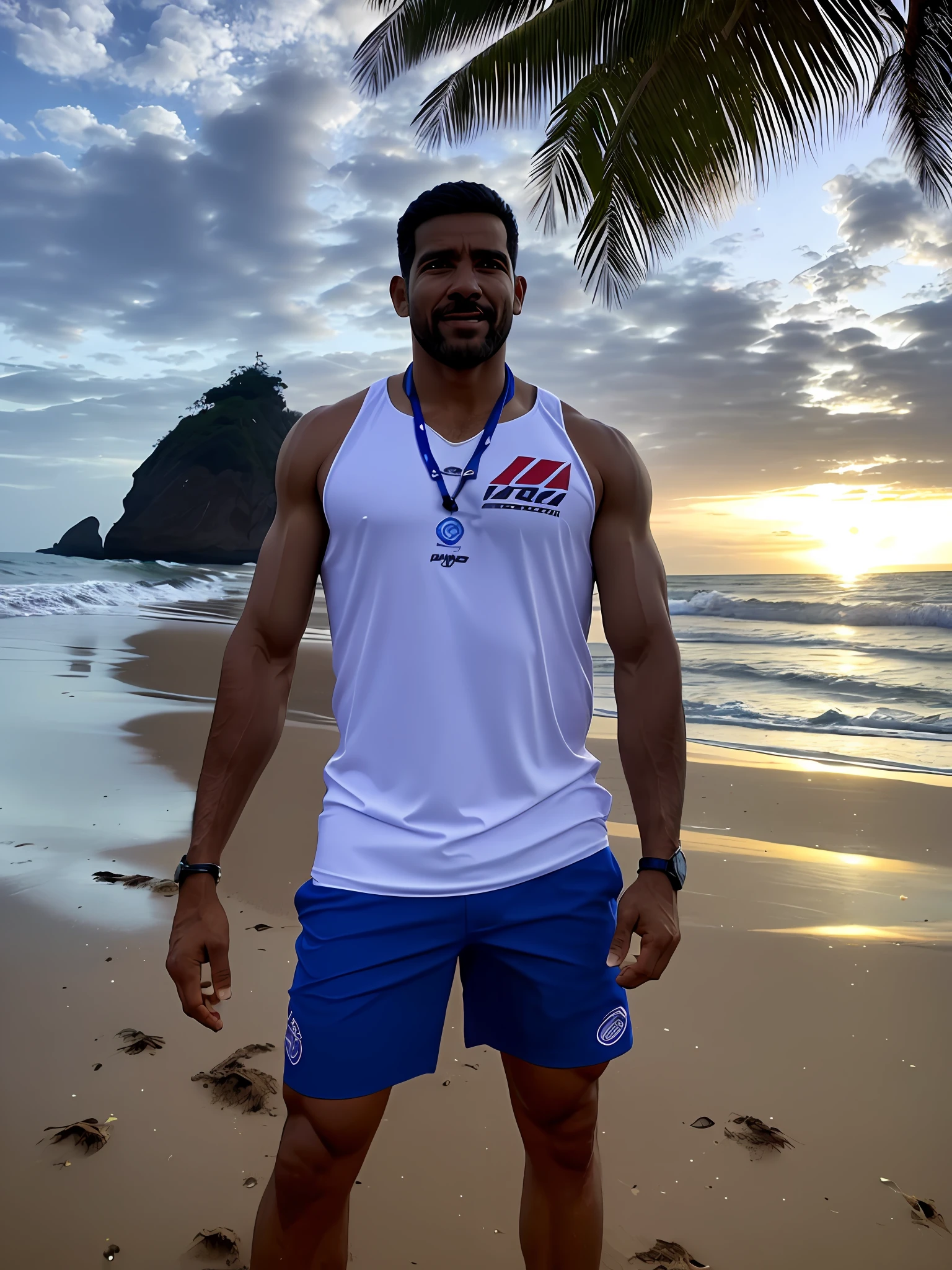 imagem realista na praia