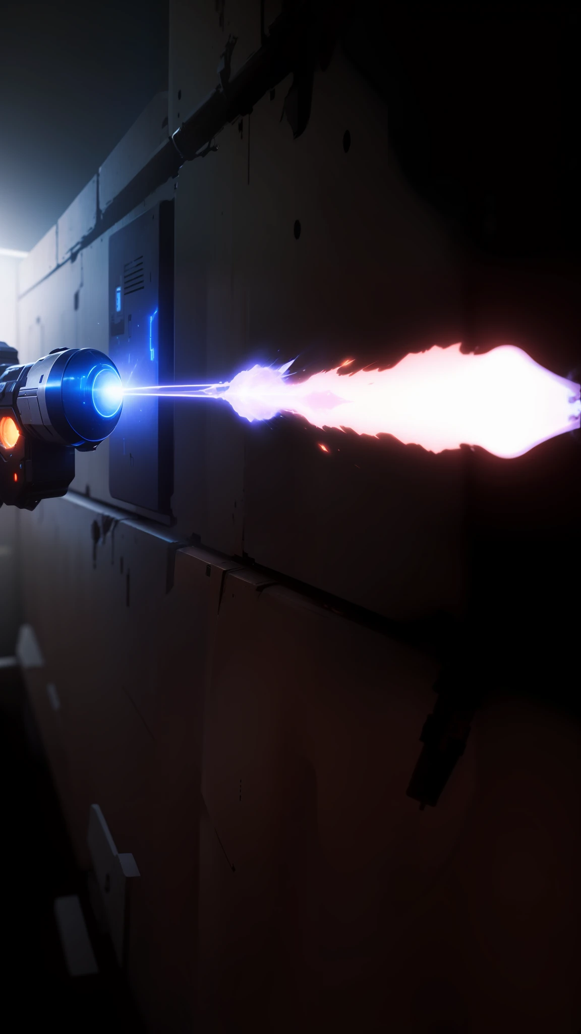 A weapon that looks sci-fi and can shoot high-temperature, high-energy plasma