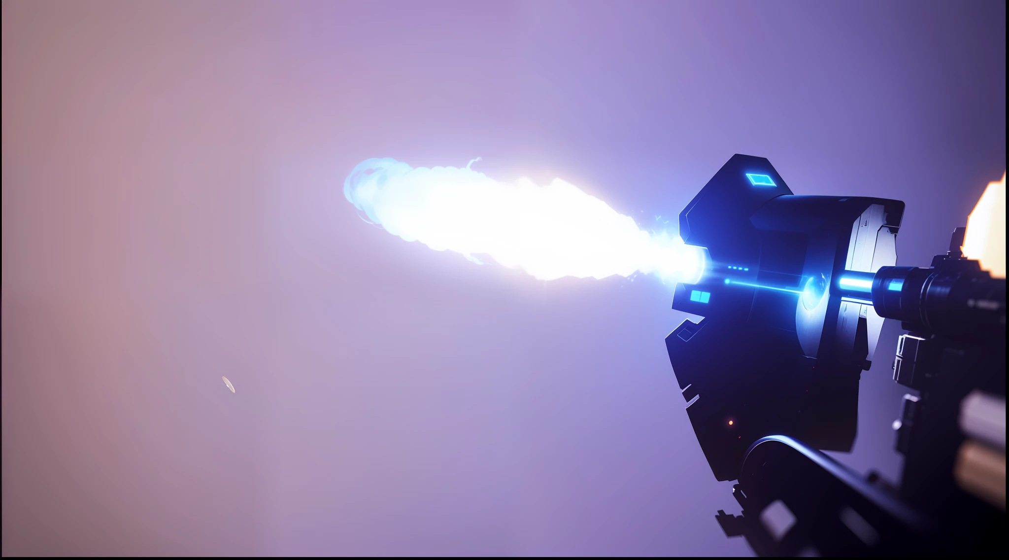 An energy weapon that looks sci-fi and can shoot high-temperature, high-energy plasma