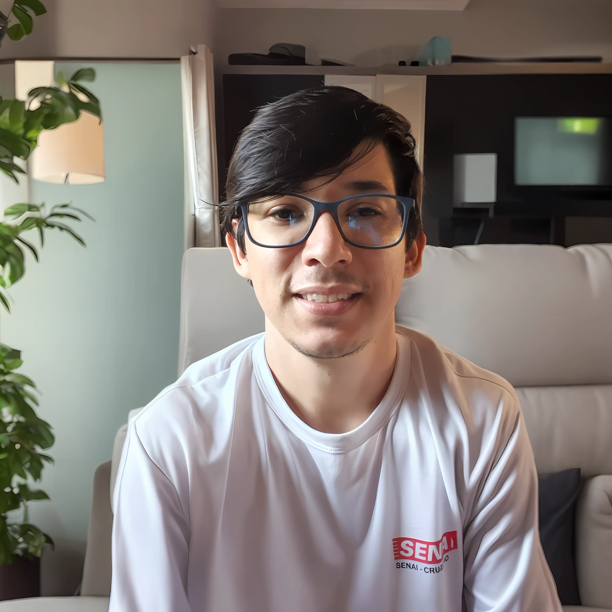 there is a man with glasses sitting on a couch with a remote control, foto de perfil headshot, 2 7 anos, 2 8 anos, 2 3 anos, leve sorriso nerd, 2 9 anos, andrew thomas huang, 2 4 anos, Msxotto, 2 2 anos, Cristiano Orrillo, 21 anos, Typical cryptocurrency nerd