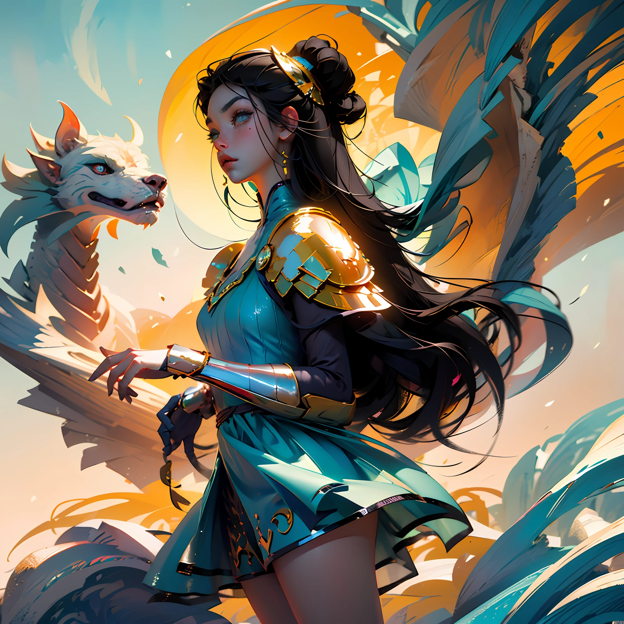 a close up of a woman in a silver and blue dress, chengwei pan on artstation, by Yang J, detailed fantasy art, stunning character art, fanart best artstation, epic exquisite character art, beautiful armor, extremely detailed artgerm, detailed digital anime art, artgerm on artstation pixiv, armor girl --auto