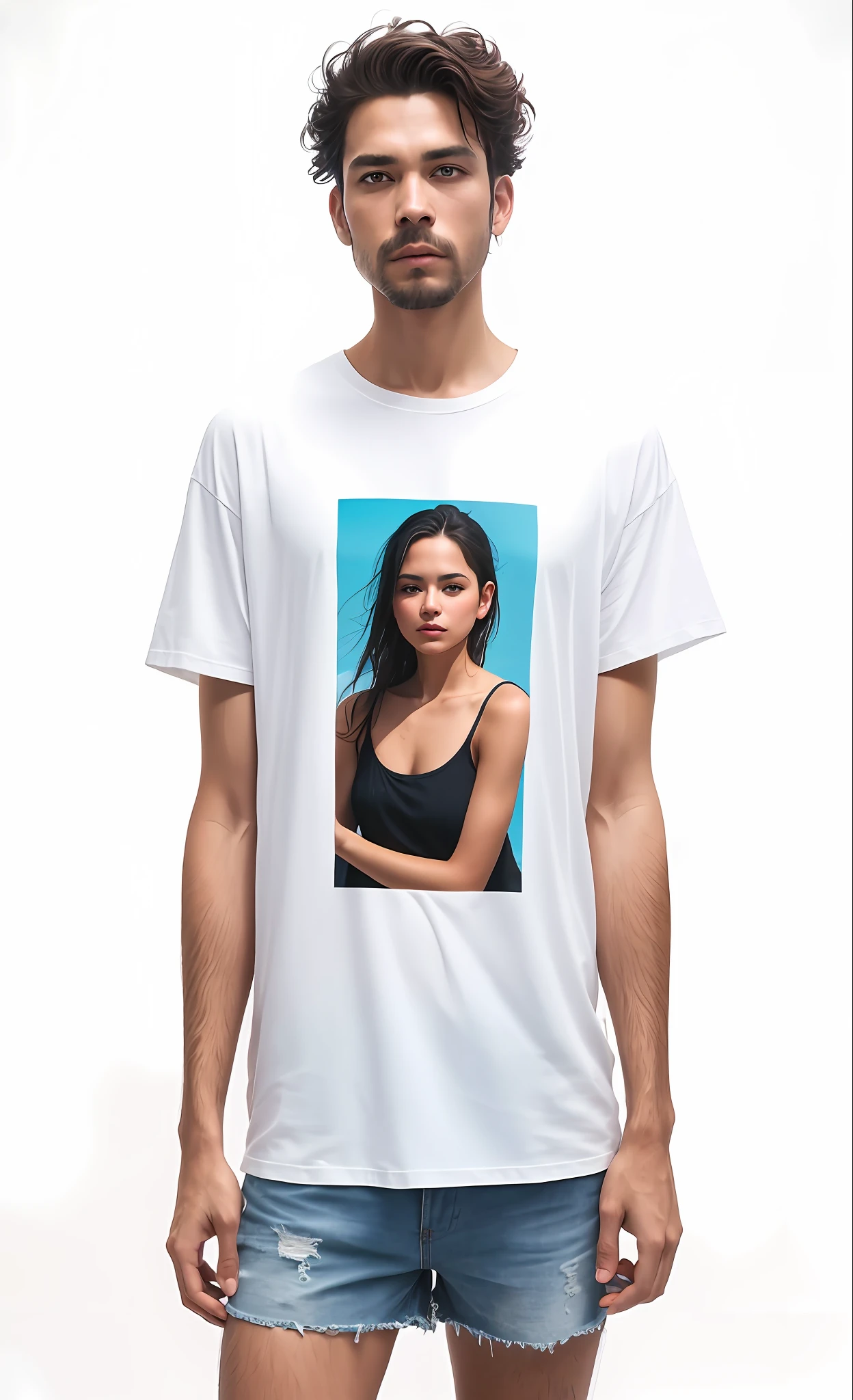 Beautiful Swedish university student, Loire, corpo inteiro, usando camiseta branca, shorts and sneakers, do lado de fora na rua, ((magro, pequeno)), fotografiarrealista, fotografia, obra-prima, realista, Realismo, renderizado, Alto contraste, arte digital, fotográficorealista, trend in Artstation 8k HD, High definition, circunstanciado, Realistic;, detalhada, textura da pele, hiperdetalhada, Textura realista da pele, armadura, melhor qualidade, ultra high-resolution, (fotografiarrealista: 1.4), alta resolução, detalhada, fotografia crua, sharp re, By Lee Jeffries Nikon D850 Film Stock Photography 4 Camera Kodak Portra 400 Lens F1.6 cool colors hyper realistic texture dramatic lighting trend unrealengine in artstation cinestill 800, ..RAW.