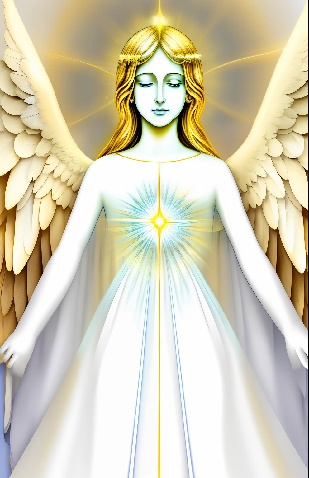 LOGOMARCA, WITH THESE DETAILS, Spirituality and Connection with the Divine, Biblical Stories, Guided Meditation, Spiritual Reflections, Wisdom Teachings, Inspiring Testimonies, Visual Style: Soft colors in shades of blue, gold and white, with spiritual elements such as divine eye, angel wings and halo of light.