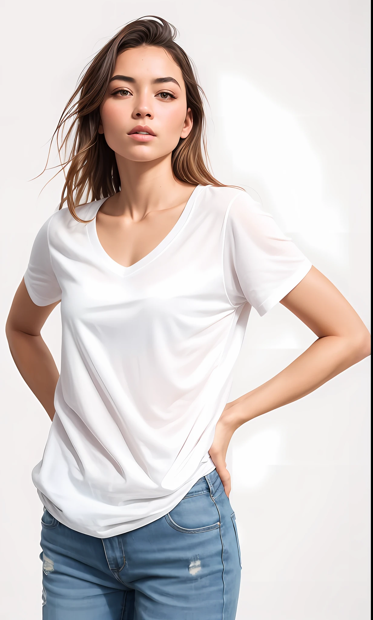 Beautiful Swedish university student, Loire, corpo inteiro, usando camiseta branca, shorts and sneakers, do lado de fora na rua, ((magro, pequeno)), fotografiarrealista, fotografia, obra-prima, realista, Realismo, renderizado, Alto contraste, Arte Digital, fotográficorealista, trend in Artstation 8k HD, High definition, circunstanciado, Realistic;, detalhada, textura da pele, hiperdetalhada, Textura realista da pele, armadura, melhor qualidade, ultra high-resolution, (fotografiarrealista: 1.4), alta resolução, detalhada, fotografia crua, sharp re, By Lee Jeffries Nikon D850 Film Stock Photography 4 Camera Kodak Portra 400 Lens F1.6 cool colors hyper realistic dramatic texture unreal lighting trend in artstation cinestill 800, ...RAW.