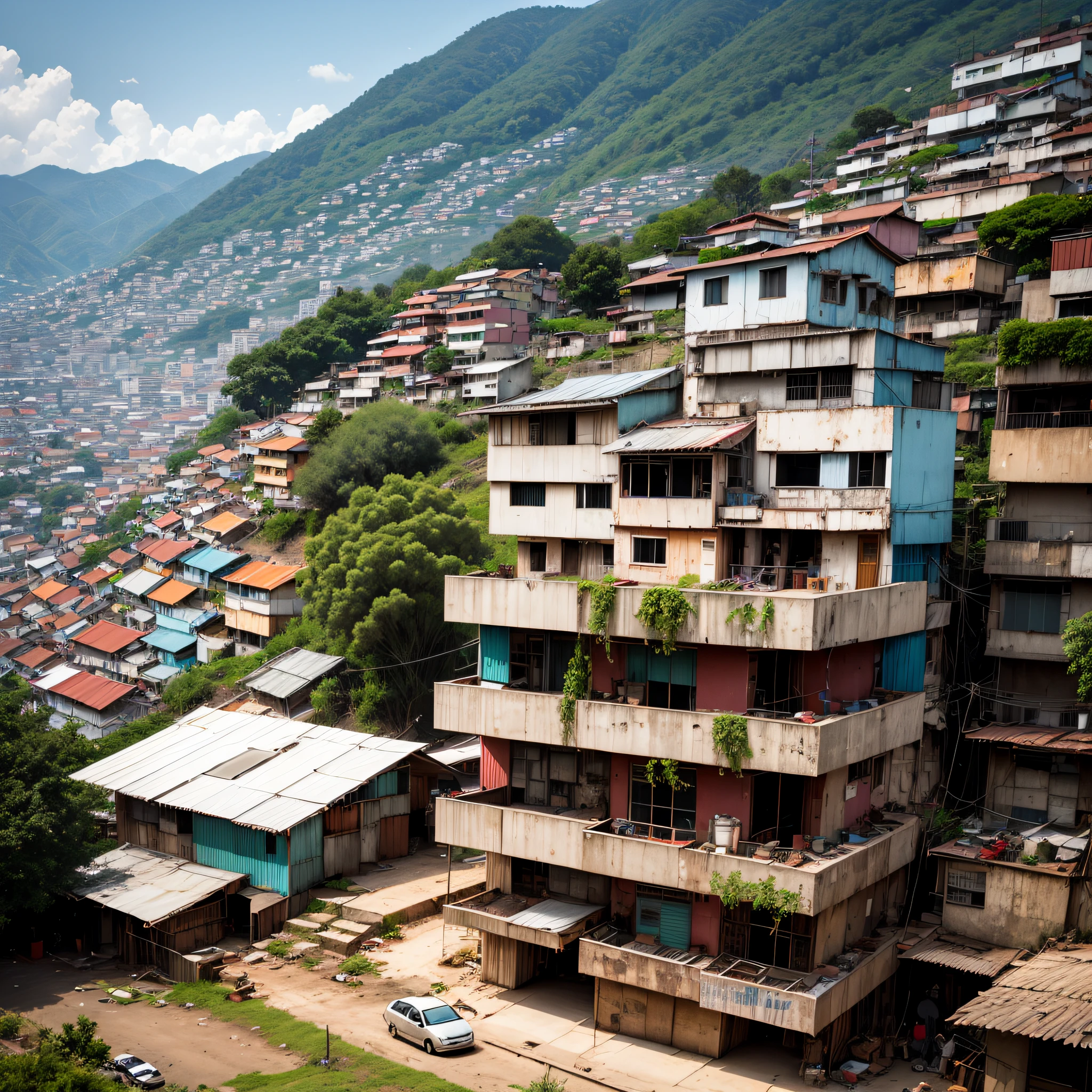 foto, a large group of buildings sitting on top of a hillside, Favela --auto