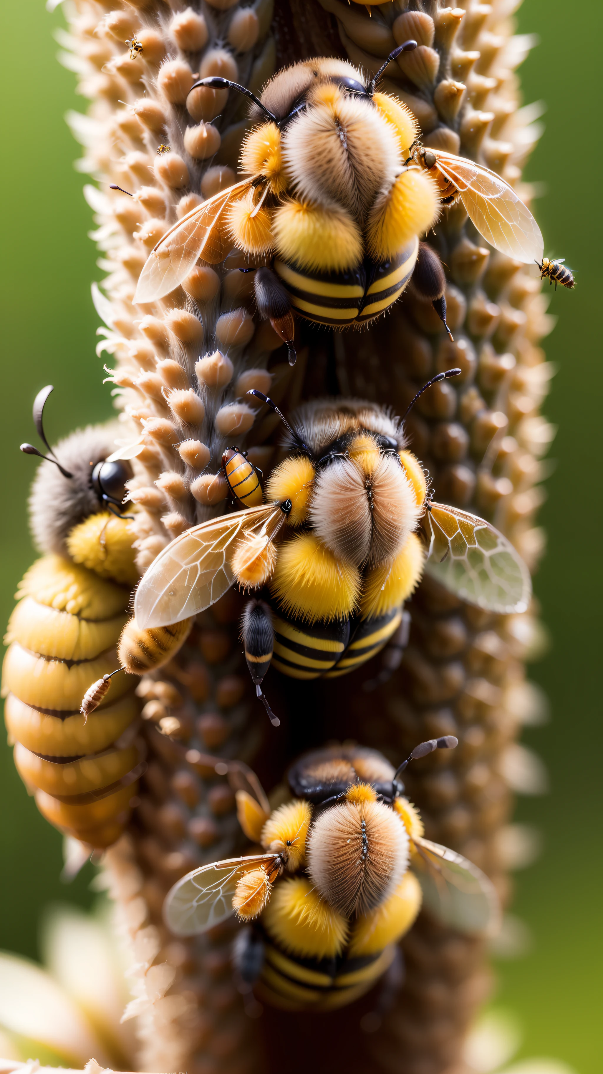 Macro,bee,honey bee,insect,close up,high quality, high resolution,dark background