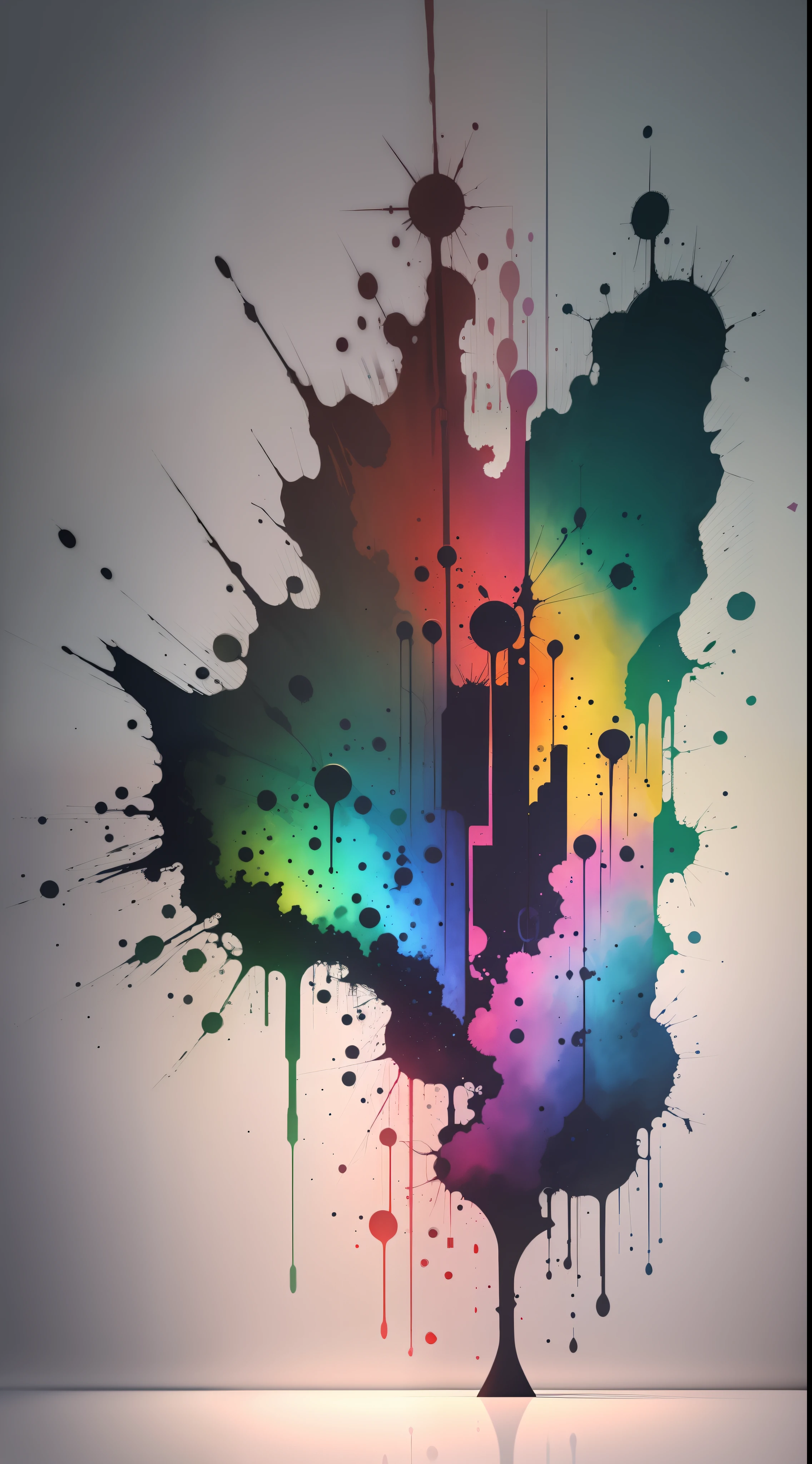 3d watercolor abstract,dark background,high resolution,high quality,colorful,green,red,blue