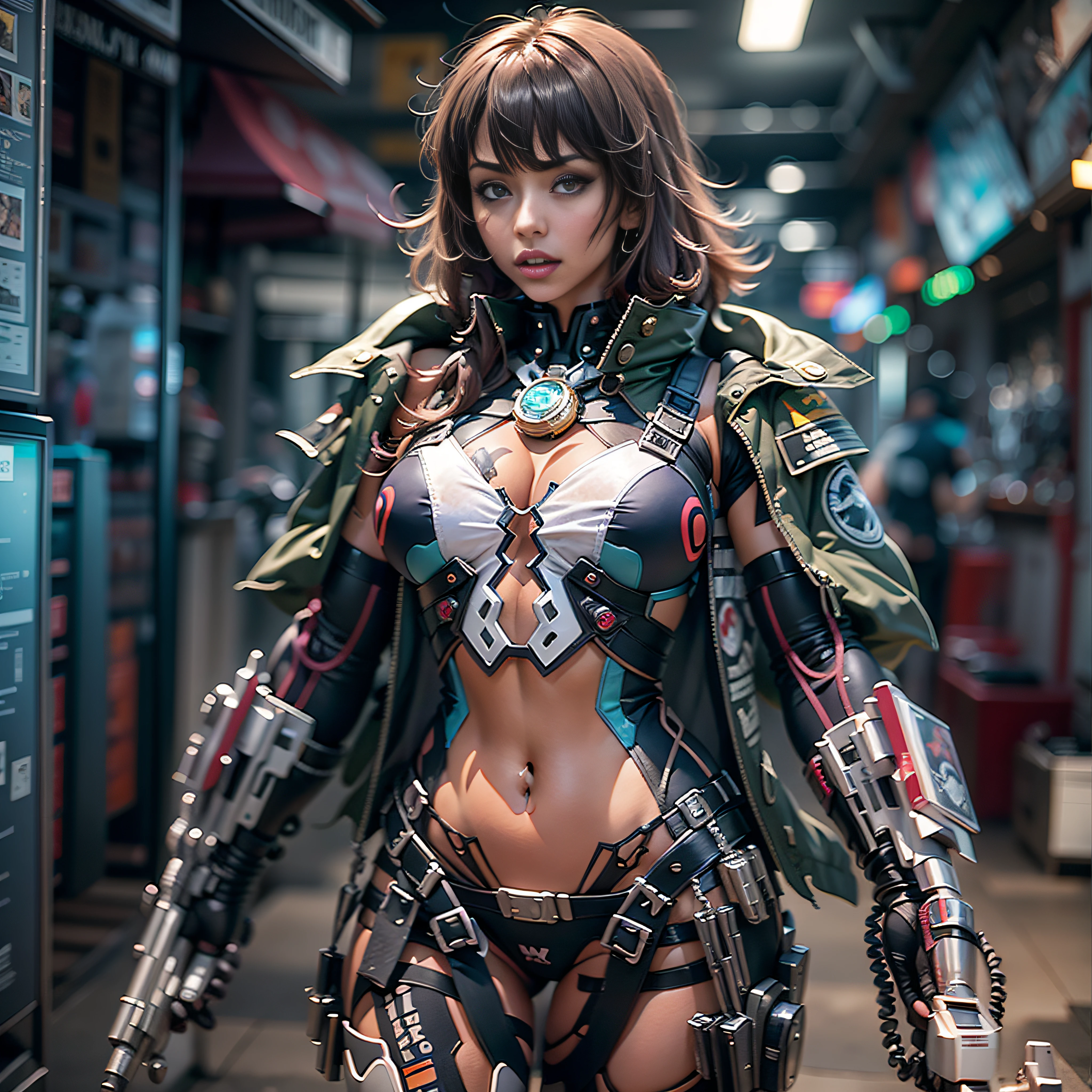 mature female synthetic Armored Suit GSDF cyborgs "full-body prosthesis" augmented-cybernetic strange Urban sundrop chaos Scene transparent "Motoko Kusanagi" contre-jours "Heavy Metal" Devastating Will-o'-the-wisp war cyberpunk battle "luis Royo" jukebox Commander African Goddess dazzling slow-motion walk Cosplay Major decorated "Scarlett Johansson" "Tina Turner" "Batou" Shirow's Pilots jacket cow-boy emblème "Ghost_in_the_shell" écusson key sunLight intricate luminescence volumetric ultra:1.5 pro-Photorealistic:1.5 optimaux:1.5 qualities:1.5 details:1.5 precise:1.5 reflex:1.5 max:1.5 resolution:1.5 perfection:1.5 graduates:1.5 nettetés:1.5 improved:1.5 Octane_rendues:1.5 opengl-shaders:1.5 UHD XT3 16K DSLR HDR UnrealEngine5 ombres profondeurs:1.5 analogiques color-coded:1.5 3DCG cgi vfx sfx fkaa txaa rtx ssao Symmetrical Body Athletic hairstyle bangs:1.3 extatiques Tanned Skin Face sensuel Effects Cheekbones Glushing Embarrassed:1.5 eye-liner saphirs saturate:1.5 beaux:1.5 dark eyes black pupils brown iris lazulis turquoise open mouth teeth obvious smiles Floating Jacket Fixed Eccentric Cape Levitating Shoulders-Off Shirt Lace Clavicles White Papillotes embroidered breasts varied pointed:1.37 satin bikini:1.5 corsait navy thick leathers felt skirts:1.5 matching ample swinging spinels navel:1.3 waist belt-chastity padlock Gold silver agate pubis bristles scarlet pubis-hairy indigo underwear:1.5 Snap garters thighs legs gothic stainless steel boots decorated onyx fleuraison incandescentes CGSCOSITY toys Cristallines Truck Mecha robot magic heart:1.5 hearth rubis invoques:1.5 Tachikoma (EOS R6 135mm 1/1250s f/2.8 ISO400) fullbodye Mécanisés adaptable Canon-ion flash blow glow mannequins dramatic opale Saber straight fully dressed armor heavy chrome metallic flat rune lava bands helmet-antenne Tourmaline glyphes plasma brasses cuivres chef-d' equirectangular background 360 Earth outdoor:1.5 engravings tattoo (par Michelangelo) Bruce Weber girls varied:1.5 nsfw etc.