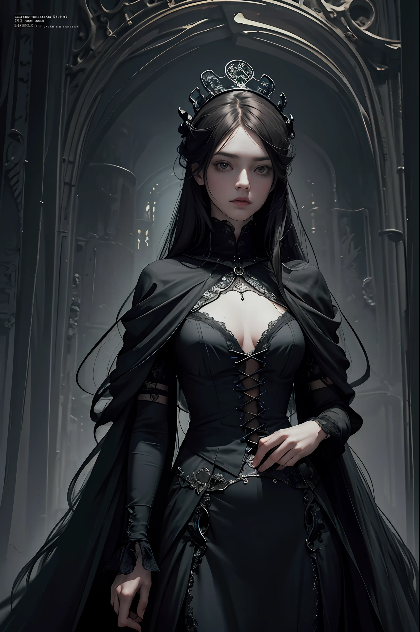 Official art, Unity 8k wallpaper, super detailed, best quality, full body
dark, atmospheric, mystical, romantic, creepy, literature, art, fashion, victorian, decoration, intricacies, ironwork, contemplation, emotional depth, supernatural, 1 girl, solo, flat chest, knight, full body composition