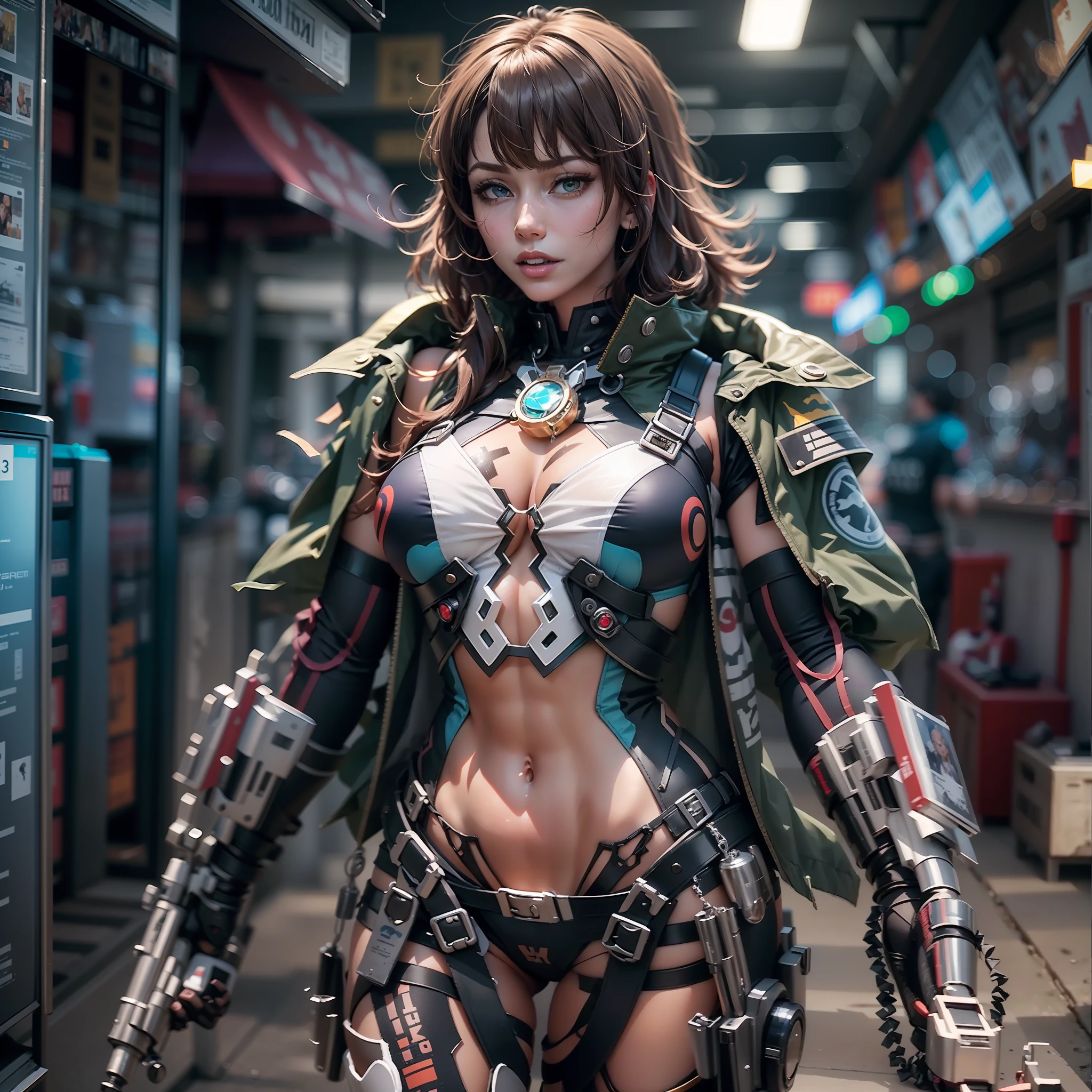 mature female synthetic Armored Suit GSDF cyborgs "full-body prosthesis" augmented-cybernetic strange Urban sundrop chaos Scene transparent "Motoko Kusanagi" contre-jours "Heavy Metal" Devastating Will-o'-the-wisp war cyberpunk battle "luis Royo" jukebox Commander African Goddess dazzling slow-motion walk Cosplay Major decorated "Scarlett Johansson" "Tina Turner" "Batou" Shirow's Pilots jacket cow-boy emblème "Ghost_in_the_shell" écusson key sunLight intricate luminescence volumetric ultra:1.5 pro-Photorealistic:1.5 optimaux:1.5 qualities:1.5 details:1.5 precise:1.5 reflex:1.5 max:1.5 resolution:1.5 perfection:1.5 graduates:1.5 nettetés:1.5 improved:1.5 Octane_rendues:1.5 opengl-shaders:1.5 UHD XT3 16K DSLR HDR UnrealEngine5 ombres profondeurs:1.5 analogiques color-coded:1.5 3DCG cgi vfx sfx fkaa txaa rtx ssao Symmetrical Body Athletic hairstyle bangs:1.3 extatiques Tanned Skin Face sensuel Effects Cheekbones Glushing Embarrassed:1.5 eye-liner saphirs saturate:1.5 beaux:1.5 dark eyes black pupils brown iris lazulis turquoise open mouth teeth obvious smiles Floating Jacket Fixed Eccentric Cape Levitating Shoulders-Off Shirt Lace Clavicles White Papillotes embroidered breasts varied pointed:1.37 satin bikini:1.5 corsait navy thick leathers felt skirts:1.5 matching ample swinging spinels navel:1.3 waist belt-chastity padlock Gold silver agate pubis bristles scarlet pubis-hairy indigo underwear:1.5 Snap garters thighs legs gothic stainless steel boots decorated onyx fleuraison incandescentes CGSCOSITY toys Cristallines Truck Mecha robot magic heart:1.5 hearth rubis invoques:1.5 Tachikoma (EOS R6 135mm 1/1250s f/2.8 ISO400) fullbodye Mécanisés adaptable Canon-ion flash blow glow mannequins dramatic opale Saber straight fully dressed armor heavy chrome metallic flat rune lava bands helmet-antenne Tourmaline glyphes plasma brasses cuivres chef-d' equirectangular background 360 Earth outdoor:1.5 engravings tattoo (par Michelangelo) Bruce Weber girls varied:1.5 nsfw etc.