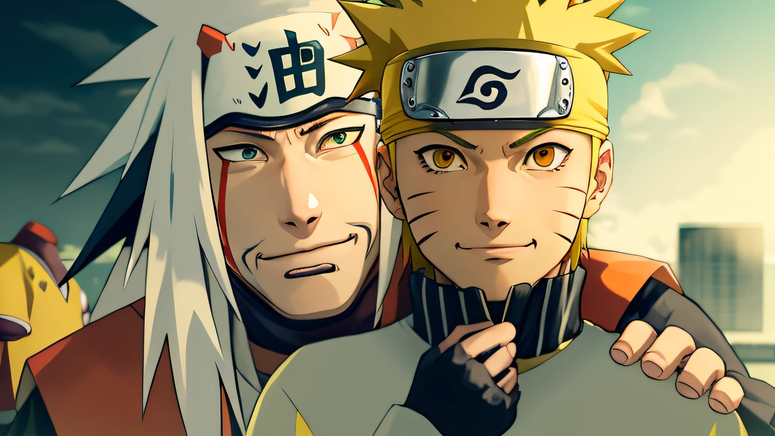 Naruto Uzumaki and Jiraiya from naruto