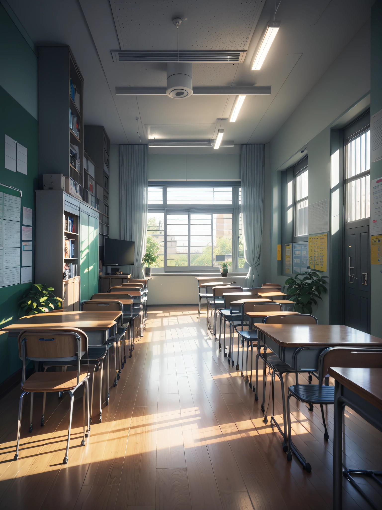 best qualtiy, tmasterpiece, School Background,School Interior。