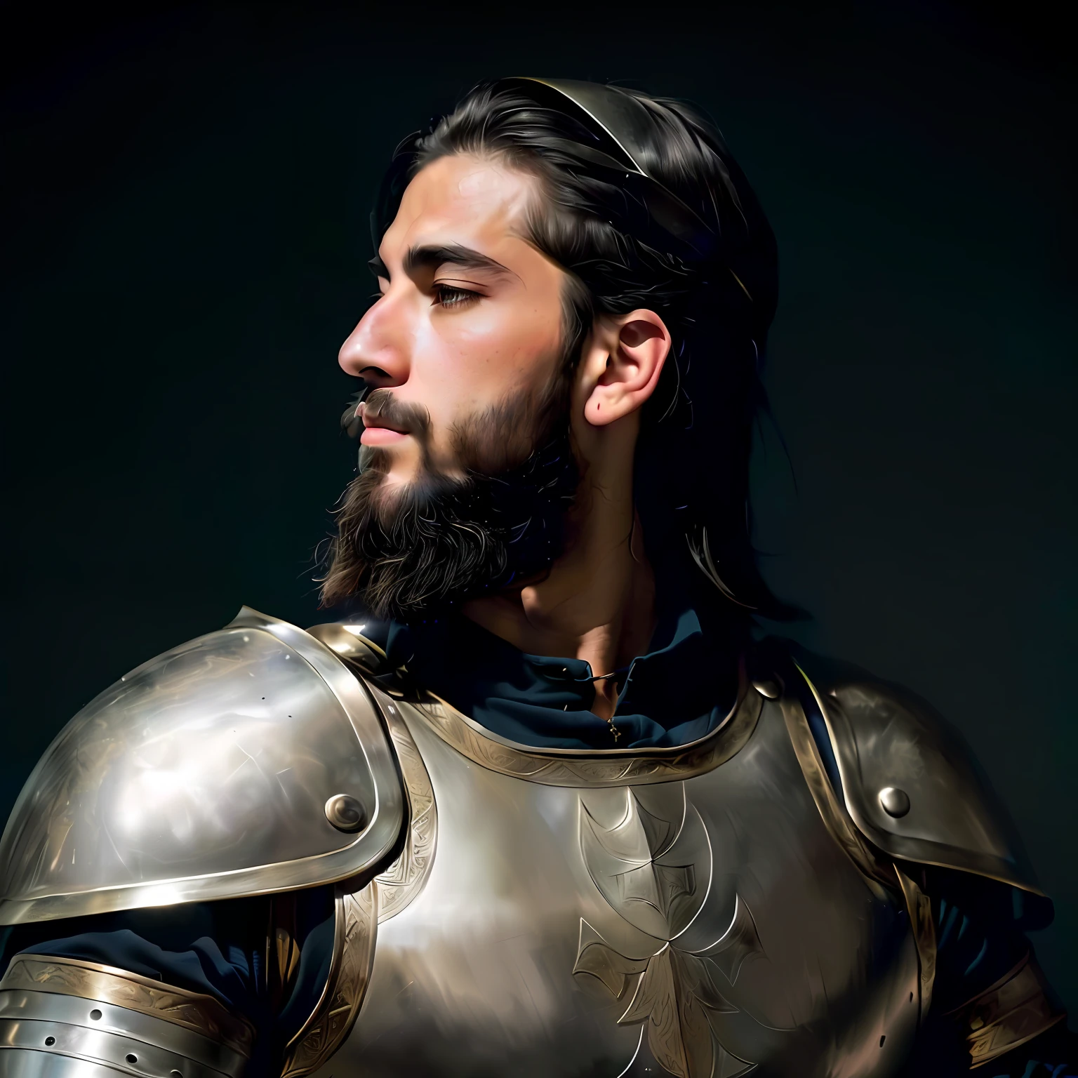 arafed man in a medieval armor with a beard and a sword, attractive male with armor, attractive beefy male with armor, rugged male medieval knight, portrait of knight, portrait of a male warrior, wearing knight armor, portrait of a knight, handsome prince of persia, picture of an adult male warrior, wearing knight ’ s armor