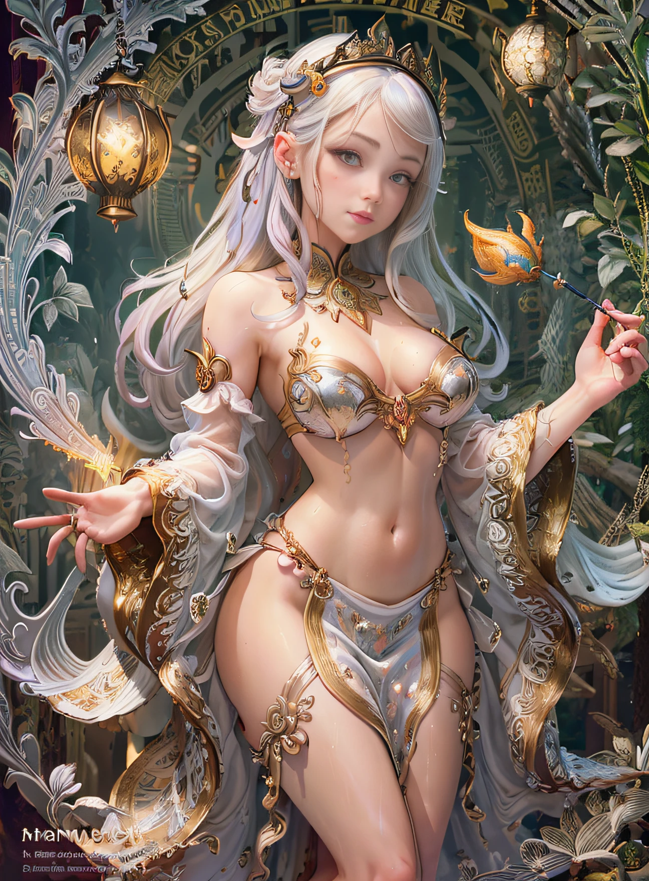 face by tom bagshaw art station,, Moon Goddess, Full Length Figure, Contemptuous Gaze, Detailed Face, (Naked: 1.4), (See-Through Lingerie: 1.3), Gold Decoration, Black Plain Background,beautiful caucasian girl close-up, body in dynamic movement, oil, digital art, splash, full body,art by Sakimichan,oriental mandala tattoo, fractal background, silver and gold and bronze spirit,floating antique clock, lamp ancient, splash,seductive pose, visible pubic hair, breasts visible,full body,beautiful European Caucasian Girl, Beauty, sexy, bare breast, cleavage, bare legs, see-through, standing, hanfu, wet, clear, realistic, highest detail, dragon pattern, phoenix, sacred, holy, golden mountains, heavenly palace, countless palaces, clouds, golden light, golden lotus, (tianchi bath), view of pubic hair,splash, full body,art by Sakimichan,slight smile,plash,seductive pose, visible pubic hair, breasts visible,full body,Transparent clothing, slight smile,Jean-Baptiste Monge style, bright, beautiful , splash, Glittering , cute and adorable, filigree, , rim lighting, lights, extremely , magic, surreal, fantasy, digital art, , wlop, artgerm and james jean,floating antique clock, lamp ancient, splash,floating antique clock,face by tom bagshaw art station,, The perfect masterpiece,Highest quality,Perfect artwork,8K, Upper Body Lens,front portrait,Delicate face,Watching the audience, Mermaid Girl,Magical transparent eyes,white hair,Red background, Digital Art,plane illustrations,colorful illustration,minimalist style,anime cartoon style,face by tom bagshaw art station, view of pubic hair,Goddess maiden, gorgeous, splashing, flame, flowing pen and ink,full female body, beautiful caucasian girl close-up, body in dynamic movement,fluid, 3d fractals, light particles, spirit ink, smooth, shimmery, dreamy glow, 16k, sf, complex art masterpiece, Transparent clothing, slight smile,, open legs, view of pubic hair, 1 sexy girl in transparent forest clothes,exposed breasts, open transparent t-shir