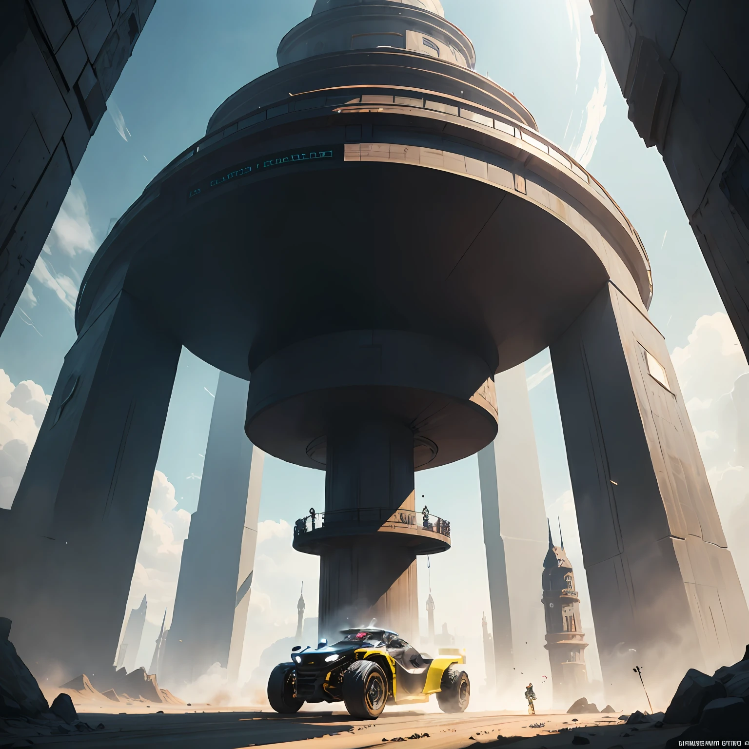 Black Tower（Black Tower）：A central location that serves as the backdrop for the story，Emphasize the mystery and futuristic sense of the Black Tower。

KartParty（Go-kart party）：Highlight the name of the game，Make people curious and interested in the game。

Racing（Racing competition）：Focus on racing scenes，Highlight the themes and core gameplay in the story。

Shirel（Hillell）：Depicting Shirel mechanical creatures，Emphasize their mysterious identity and powerful technology。

Unity and Teamwork（Solidarity and cooperation）：Draw K and his racing buddies united，Meet the challenge together，Highlight team spirit。

Future and Technology（Future and technology）：Add futuristic and technological elements to the graphics，Highlight the futuristic feel of the Black Tower world。

Web3 Gaming（Web3 games）：Add Web3 elements，Emphasize that this is a game project based on blockchain technology。

Adventure and Thrills（Adventure and passion）：The scene shows K and his companions in the passionate and adventurous racing scene。 --auto