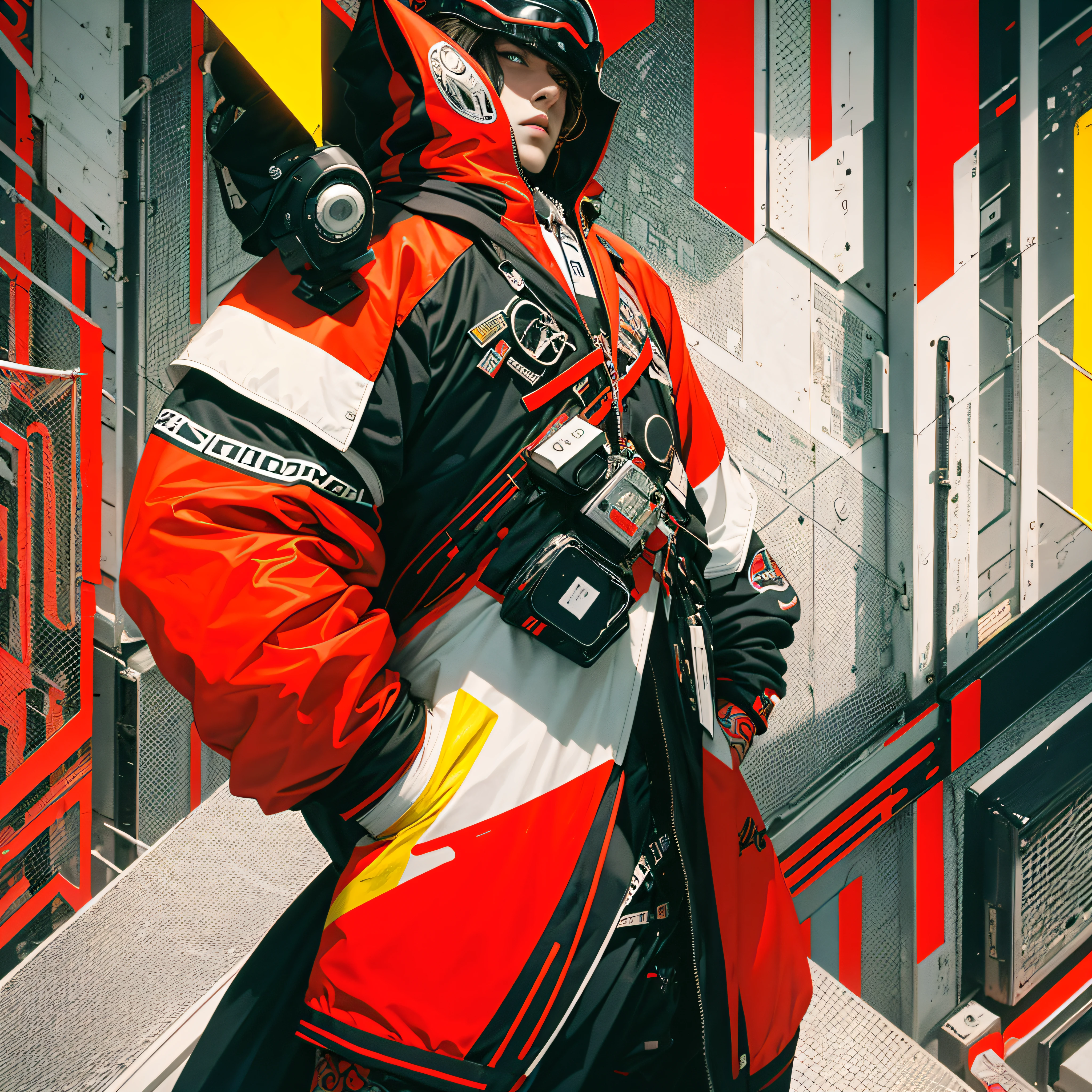 pattern, 2k, 2d, junquillo, Color rojo indio, color blanco, color negro, Neon yellow gray colors, con fondo blanco --auto