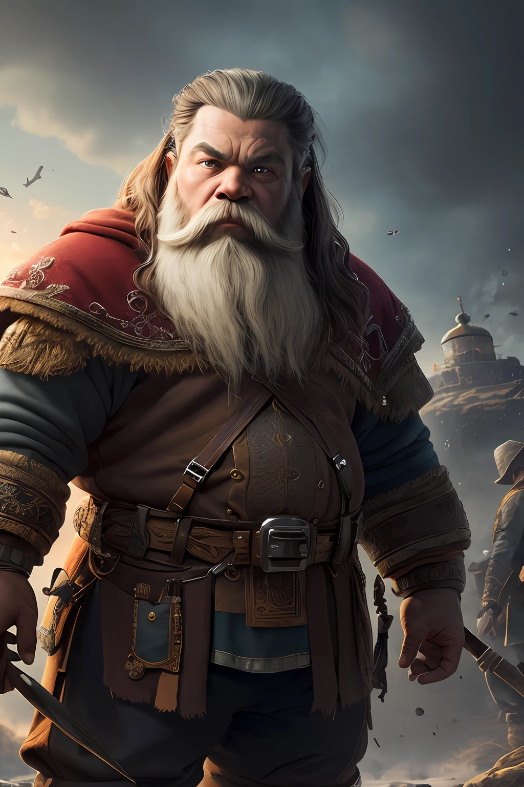(extremely detailed 8k wallpaper), a medium shot photo of a War Dwarf, intricate, high detail, dramatic