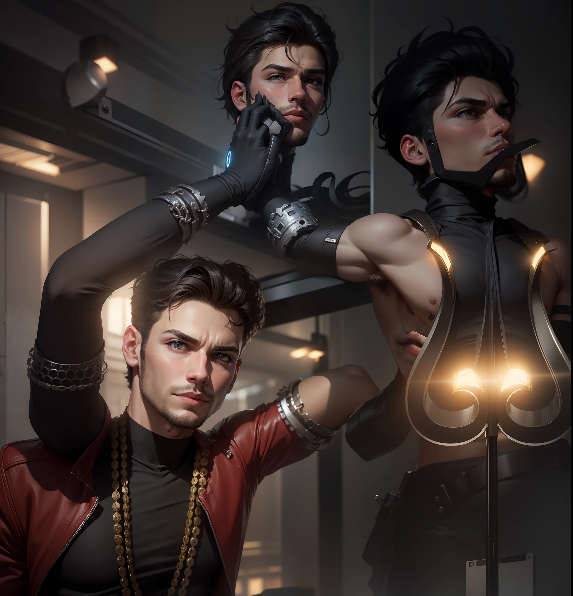 Change background cyberpunkh handsome boy, realistic face,8K, ultra realistic